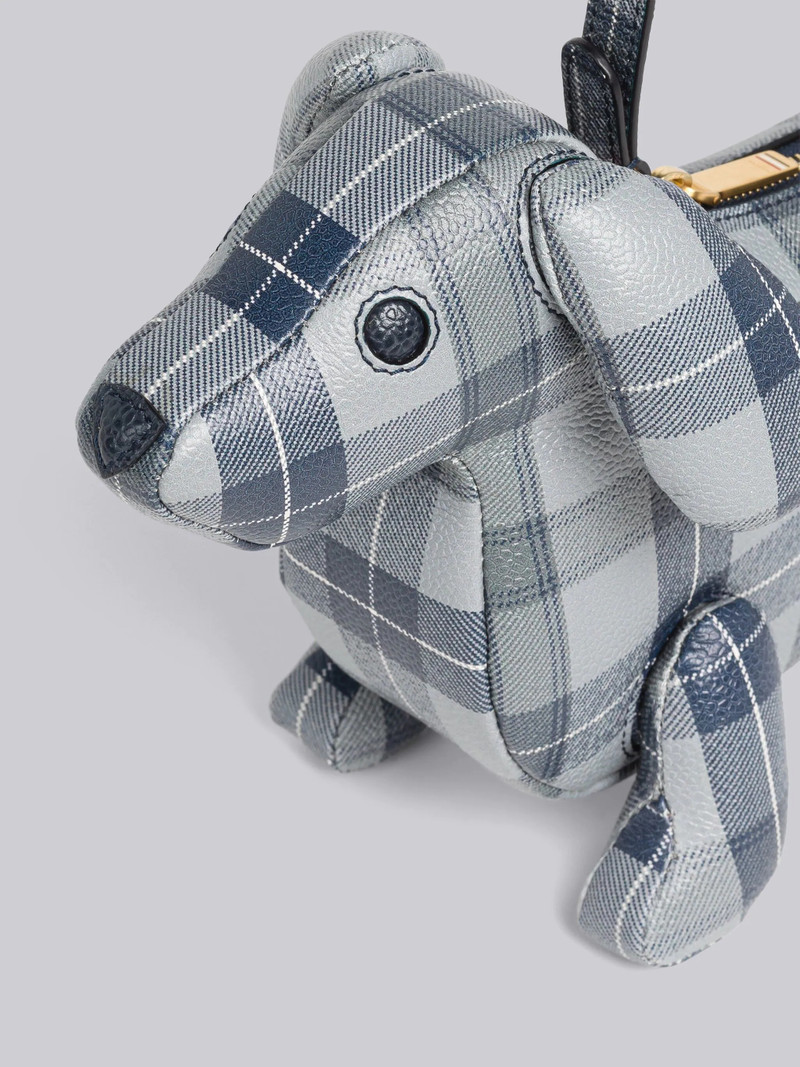 Thom Browne Tartan Pebble Grain Hector Baguette Shoulder Bag outlook