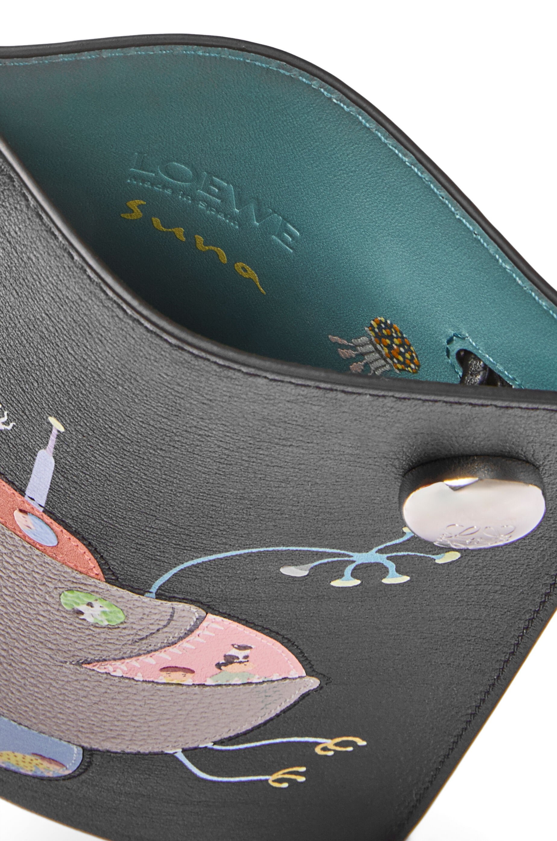 Submarine Pebble Dice pocket in classic calfskin - 7