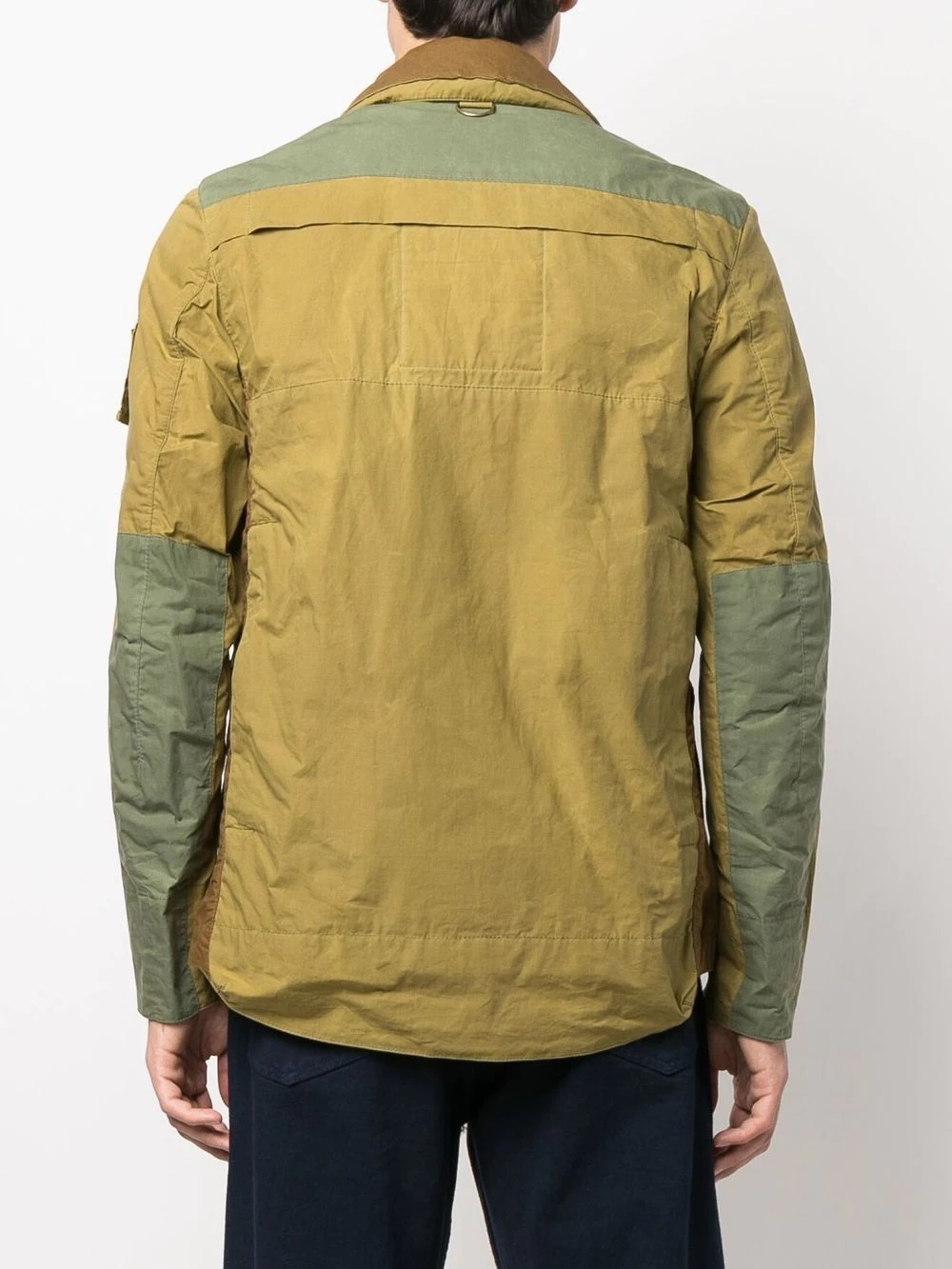 panelled flap-pockets hooded jacket - 4