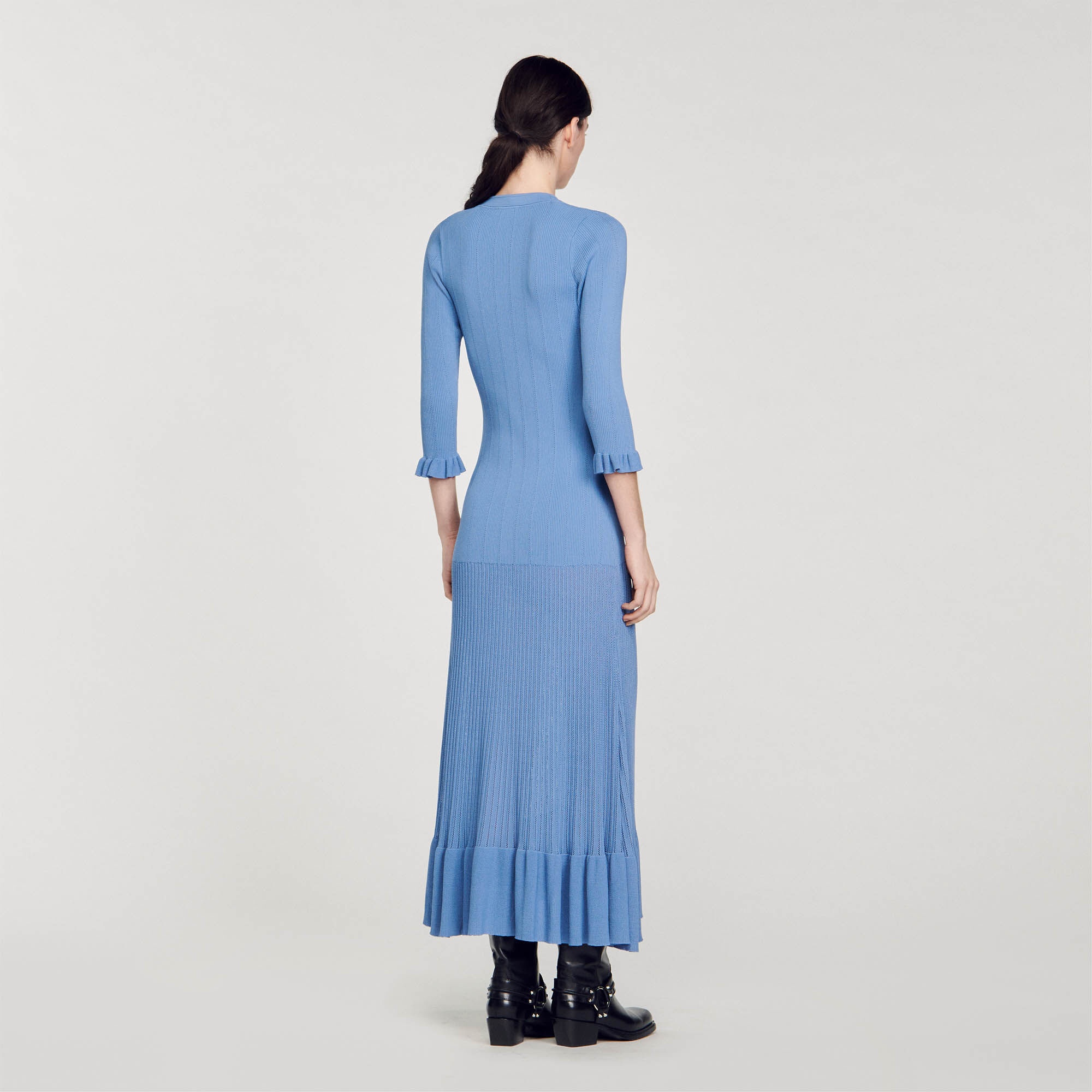 LONG KNITTED DRESS - 6