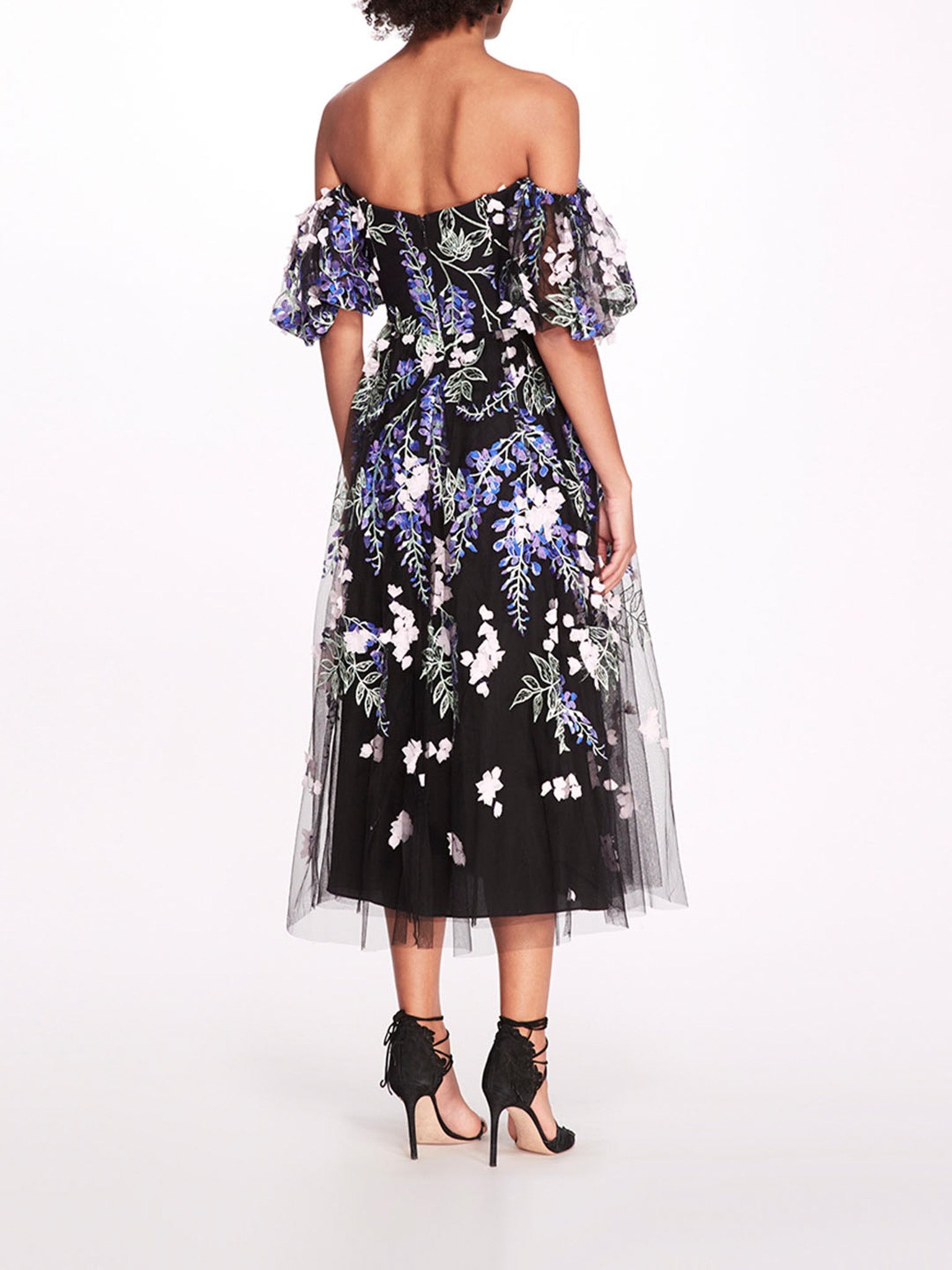 EMBROIDERED WISTERIA DRESS - 3