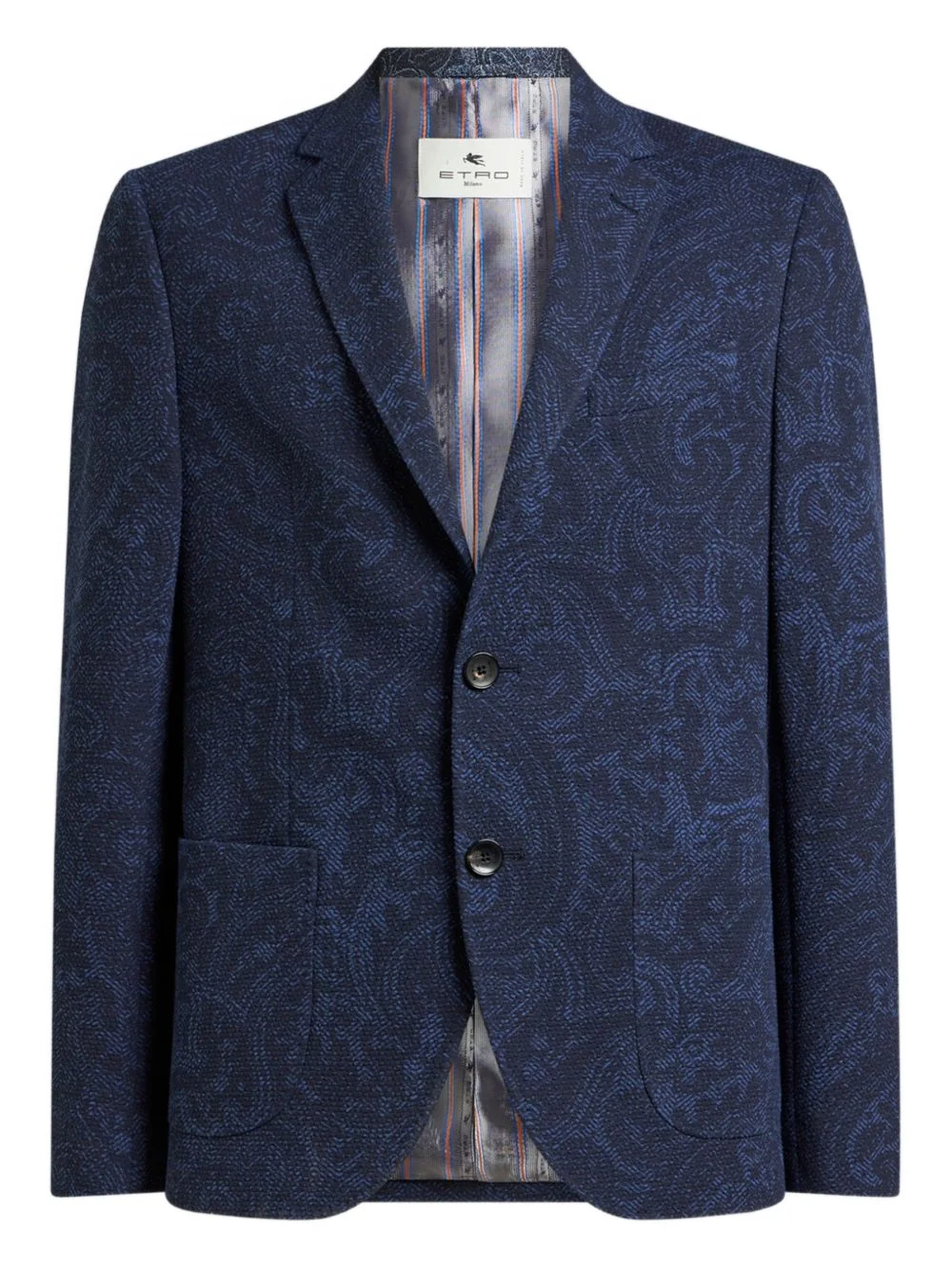 paisley single-breasted blazer - 1