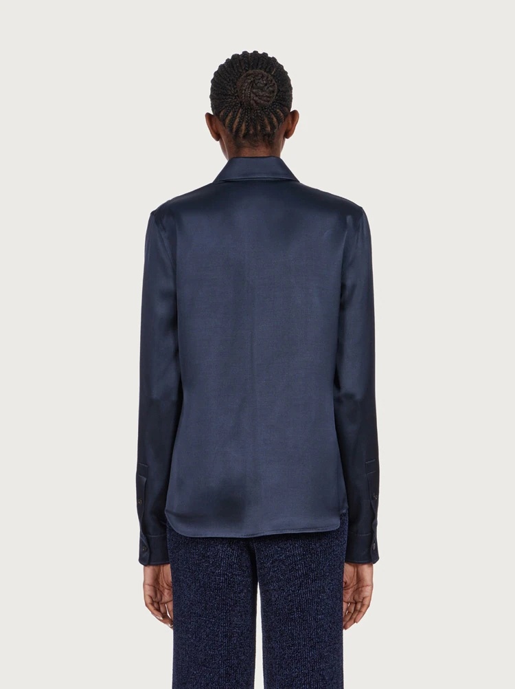 SILK SATIN SHIRT - 4