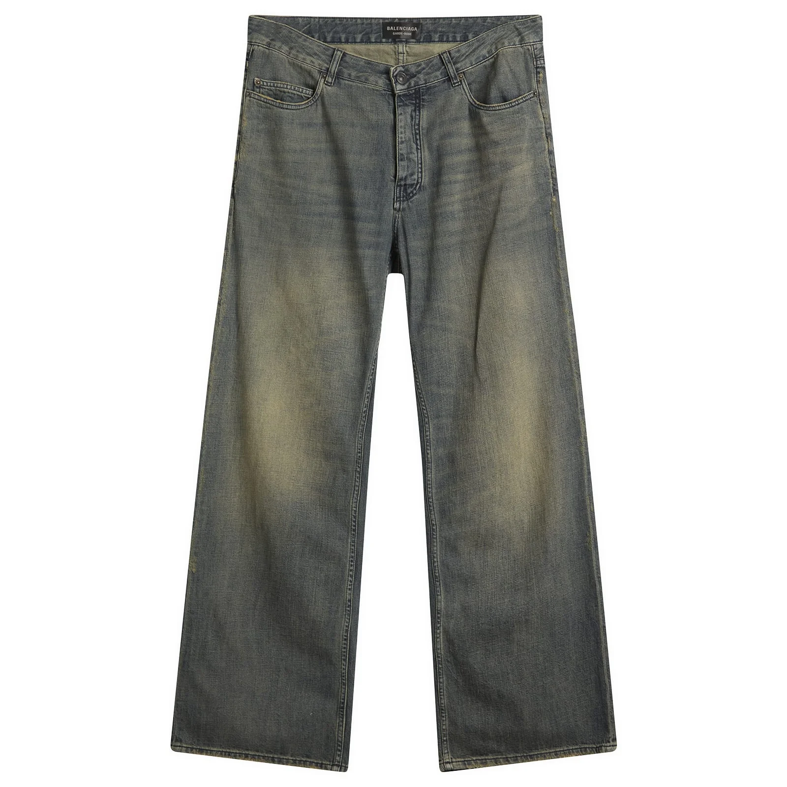 Balenciaga Dark Wash Relaxed Fit Jeans - 1