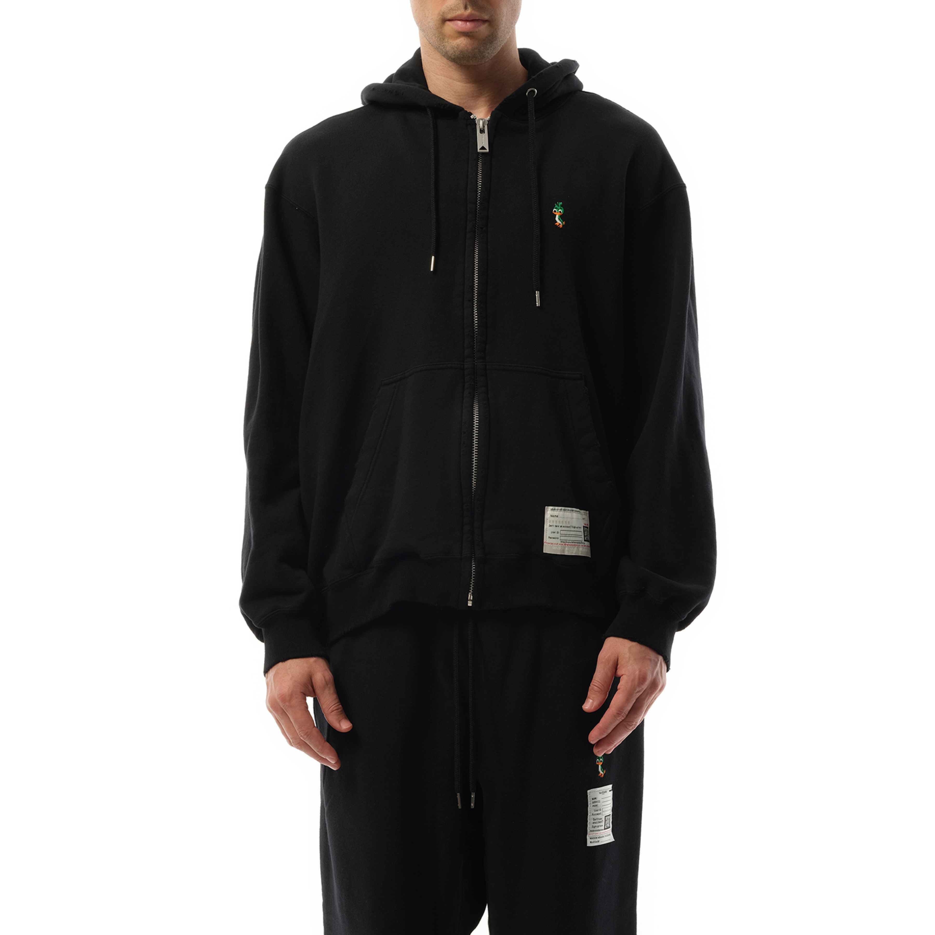 Cap Combined Parka in Black - 1