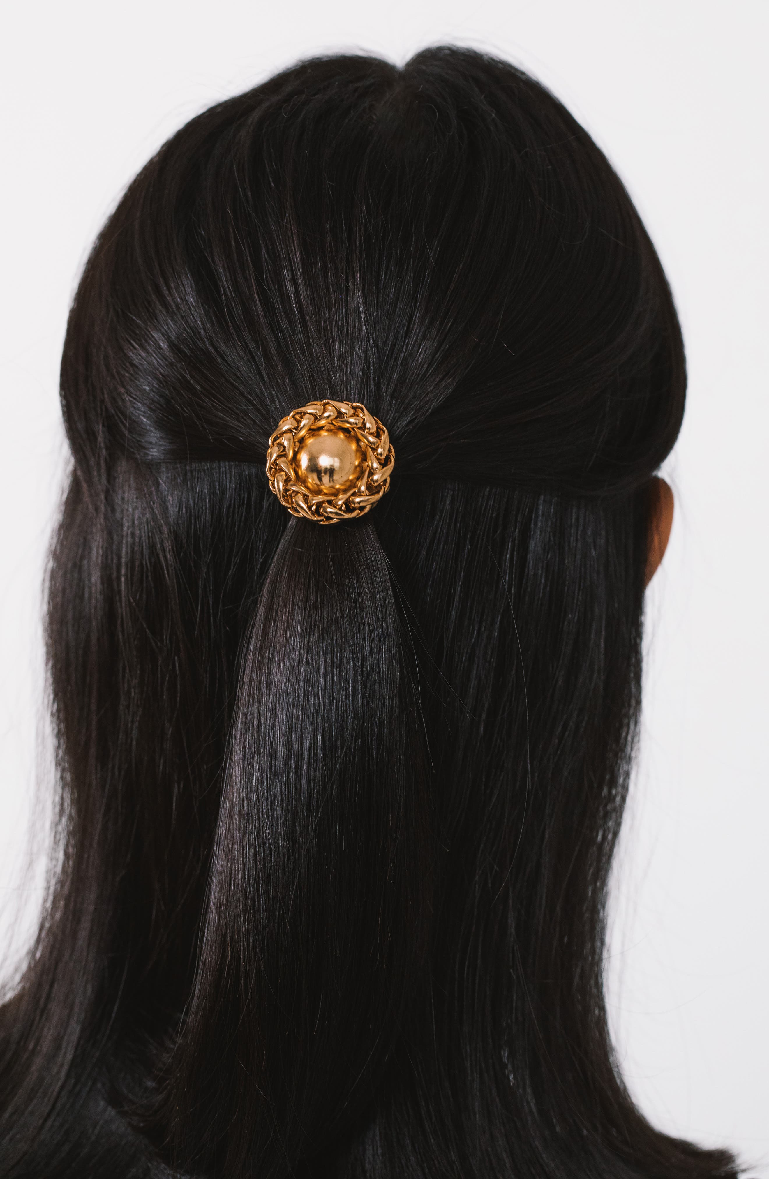Jennifer Behr Brooke Ponytail Wrap in Gold at Nordstrom - 5