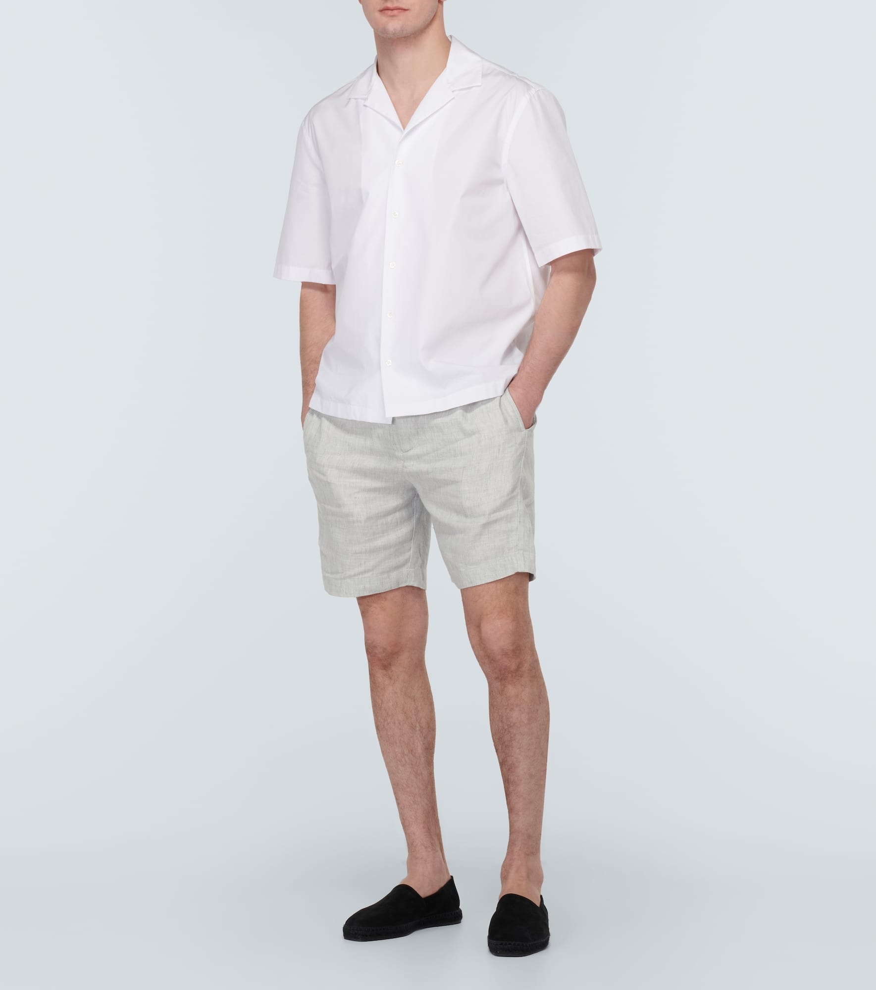 Felipe linen and cotton shorts - 2