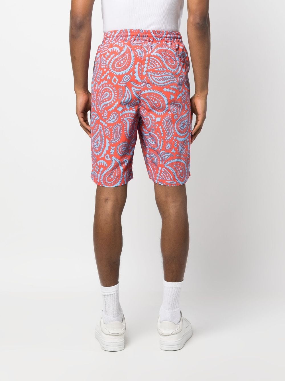 paisley-pattern knee-length shorts - 4