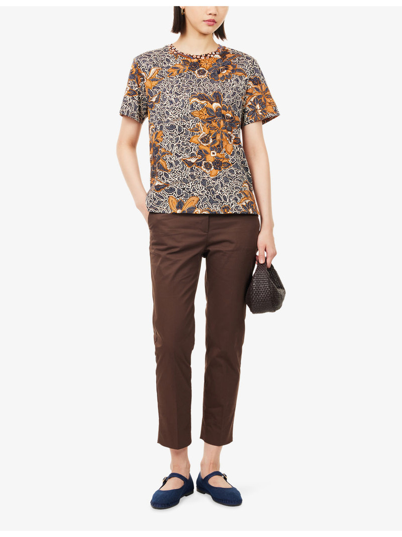 WEEKEND Max Mara Graphic Print Cotton-Jersey T-Shirt outlook