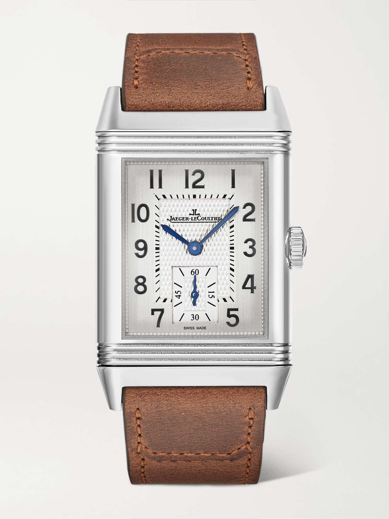 Reverso Classic Los Angeles Limited Edition Hand-Wound 45.6mm stainless steel and leather watch - 9