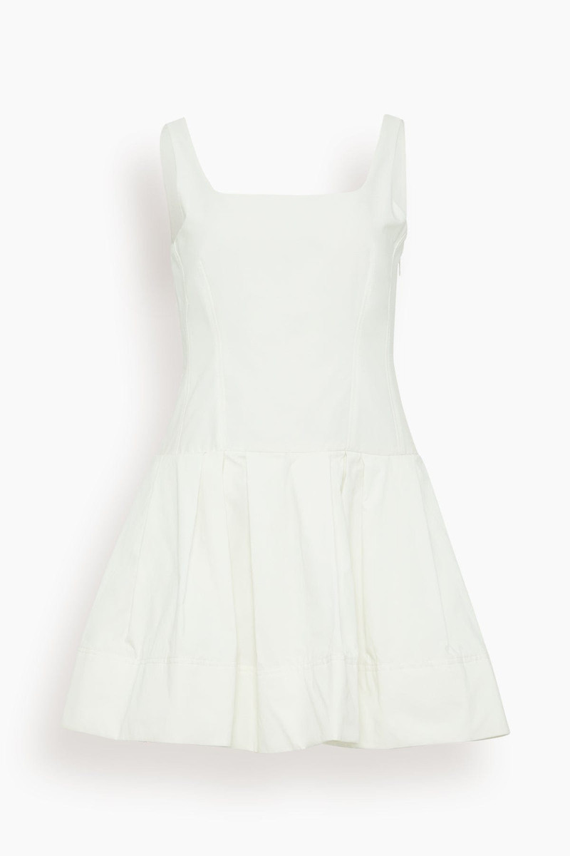 Lucy Sleeveless Mini Dress in White - 1