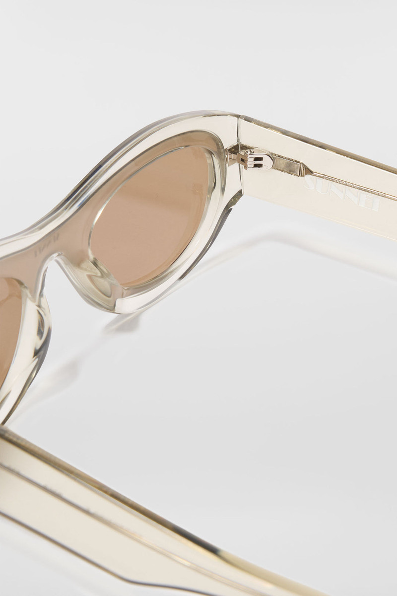 PROTOTIPO 5 SUNGLASSES / transparent grey & green 3