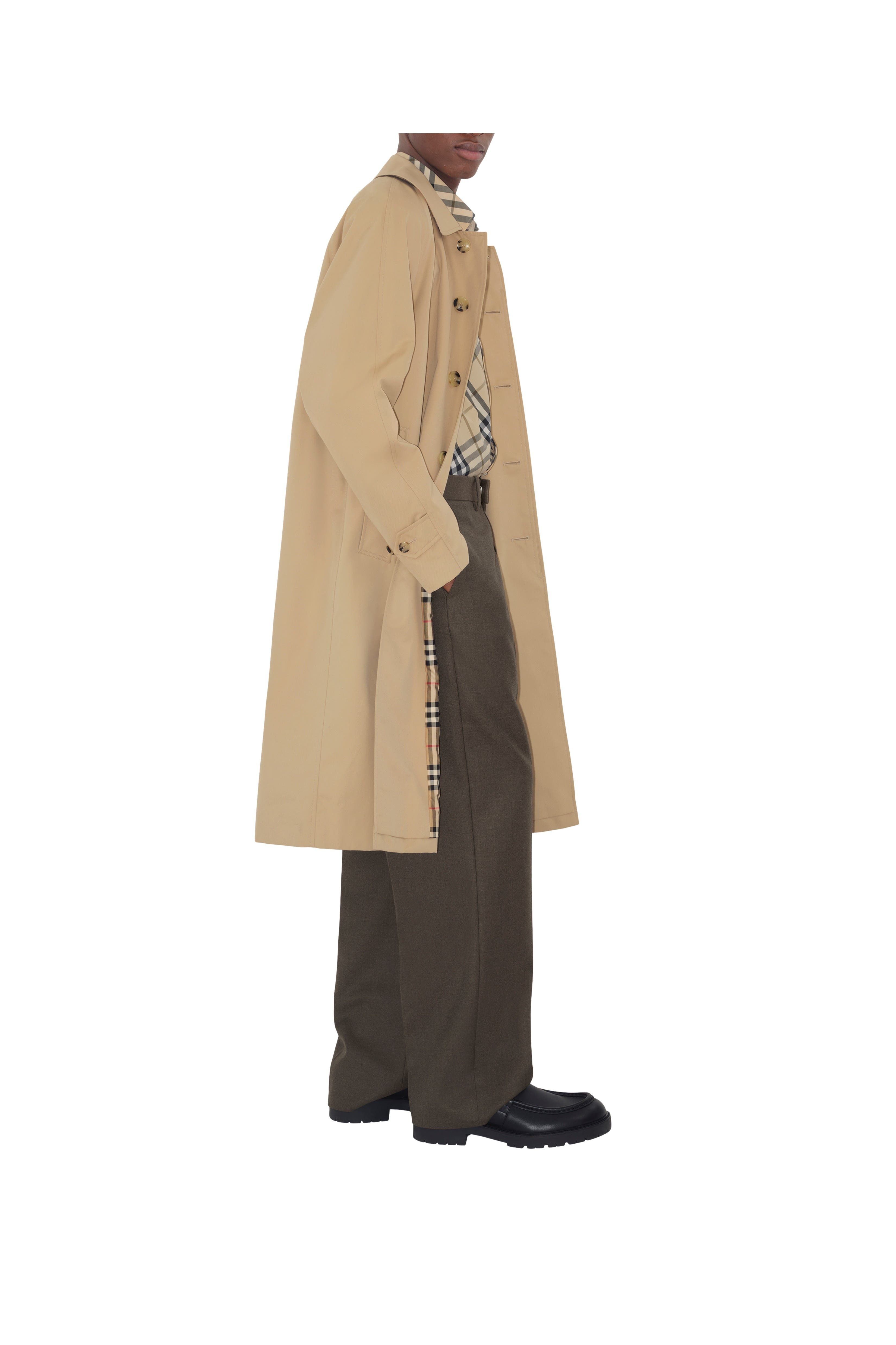 burberry Long Camden Heritage Car Coat in Honey at Nordstrom - 3