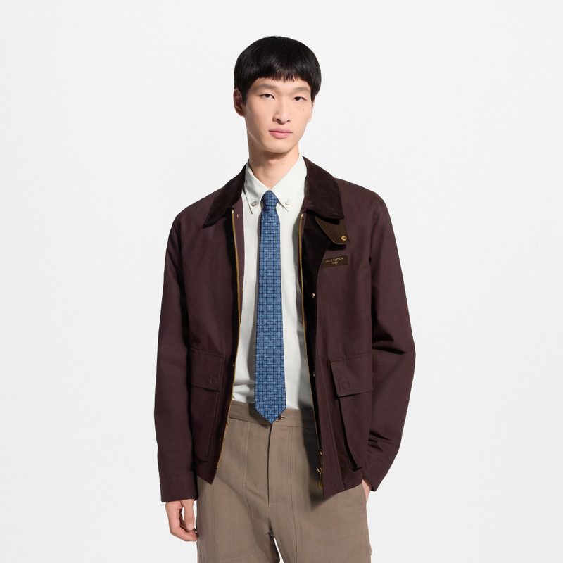Monogram Windowpane Tie 5