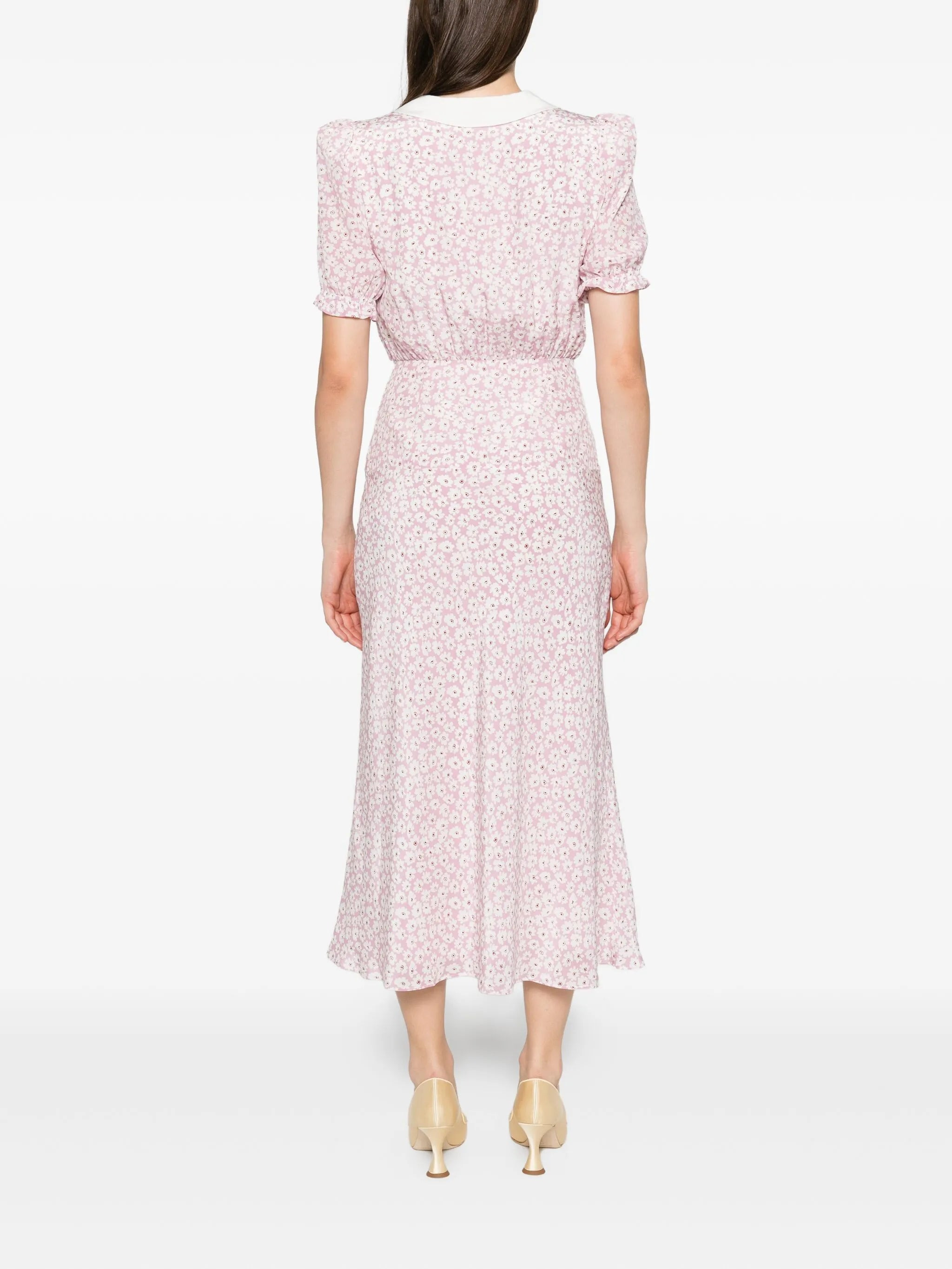 floral print midi dress - 4