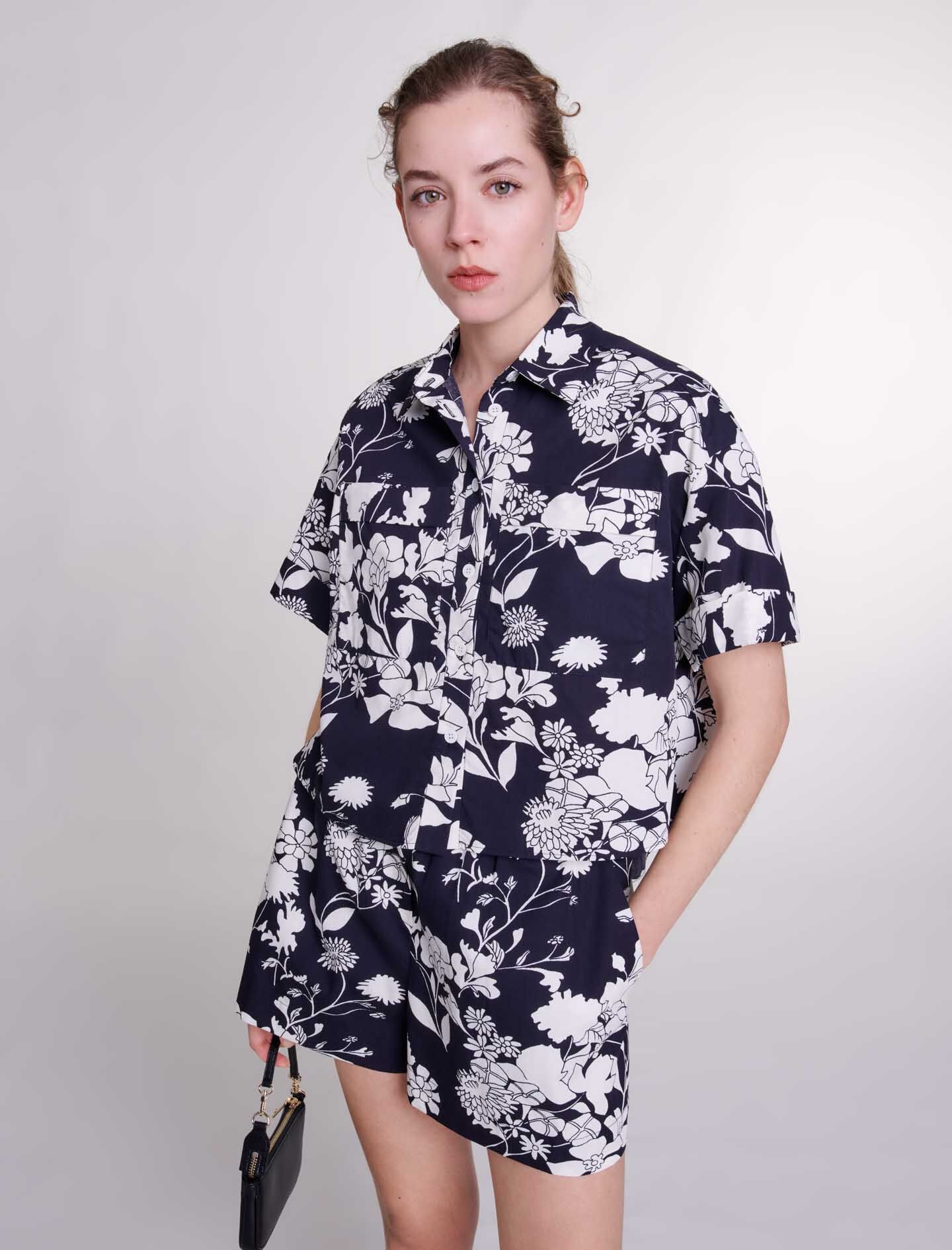 Patterned cropped shirt - 5