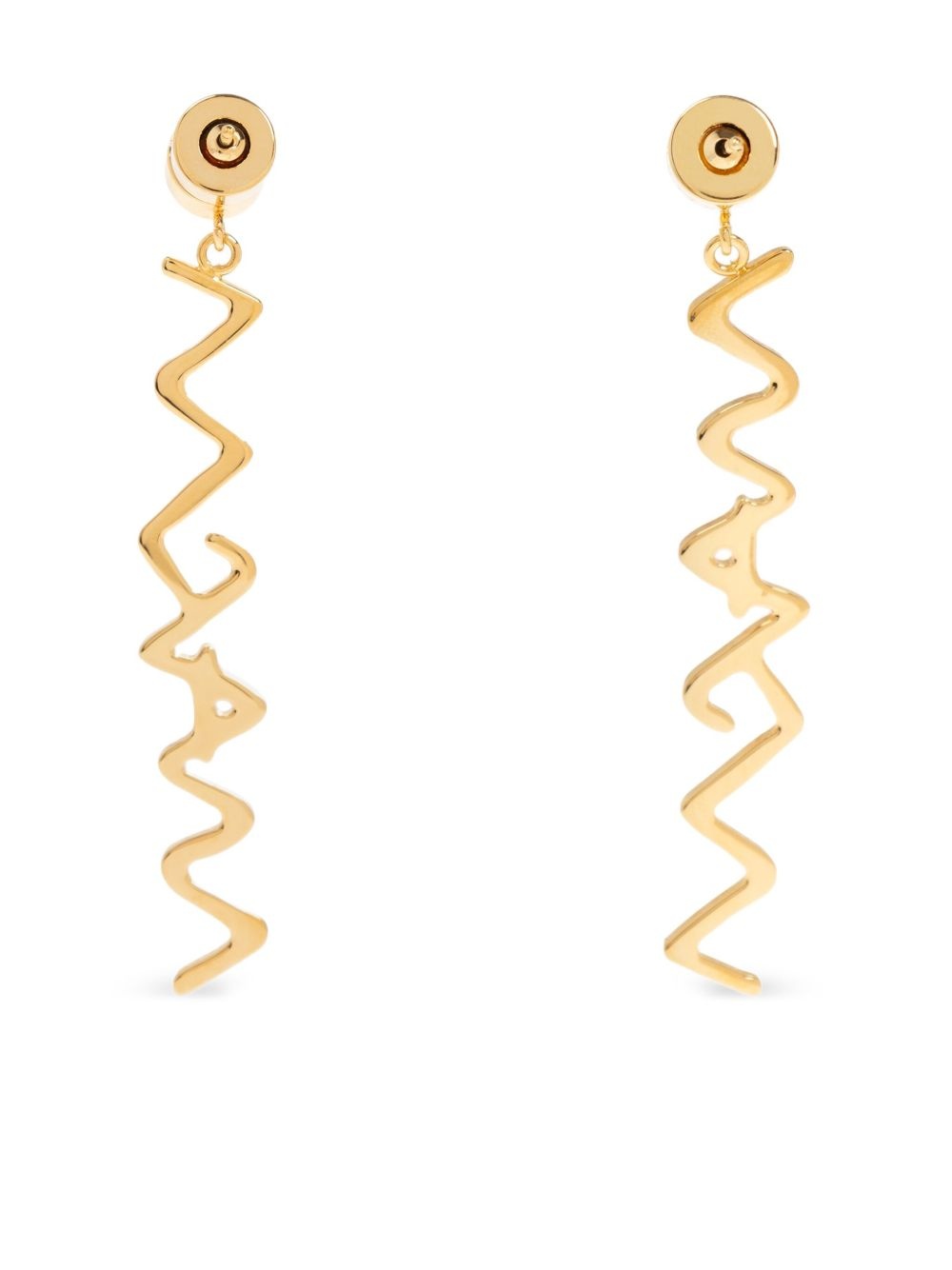logo-lettering earrings - 3