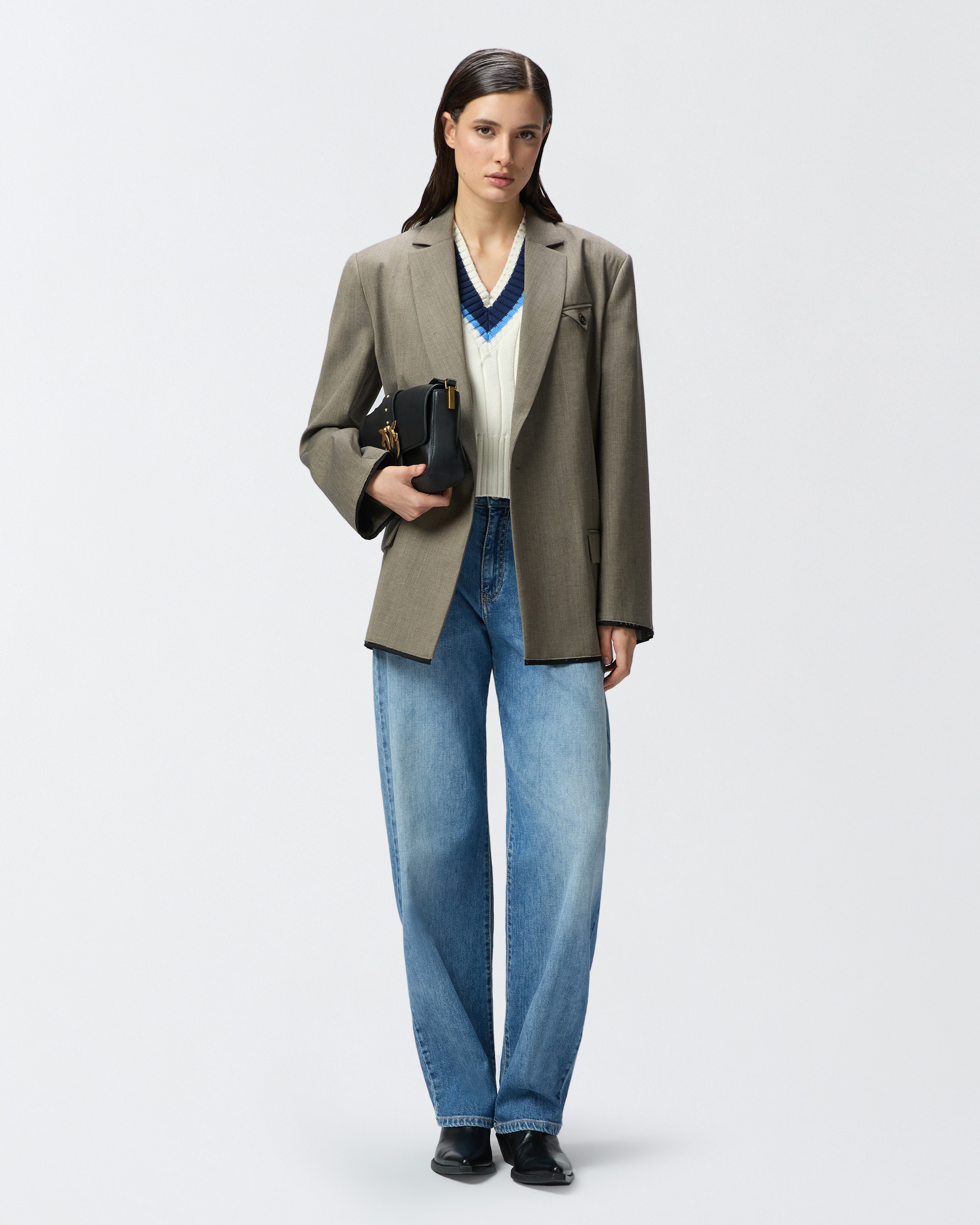 VARSITY-STYLE KNIT VEST WITH EMBROIDERY - 3