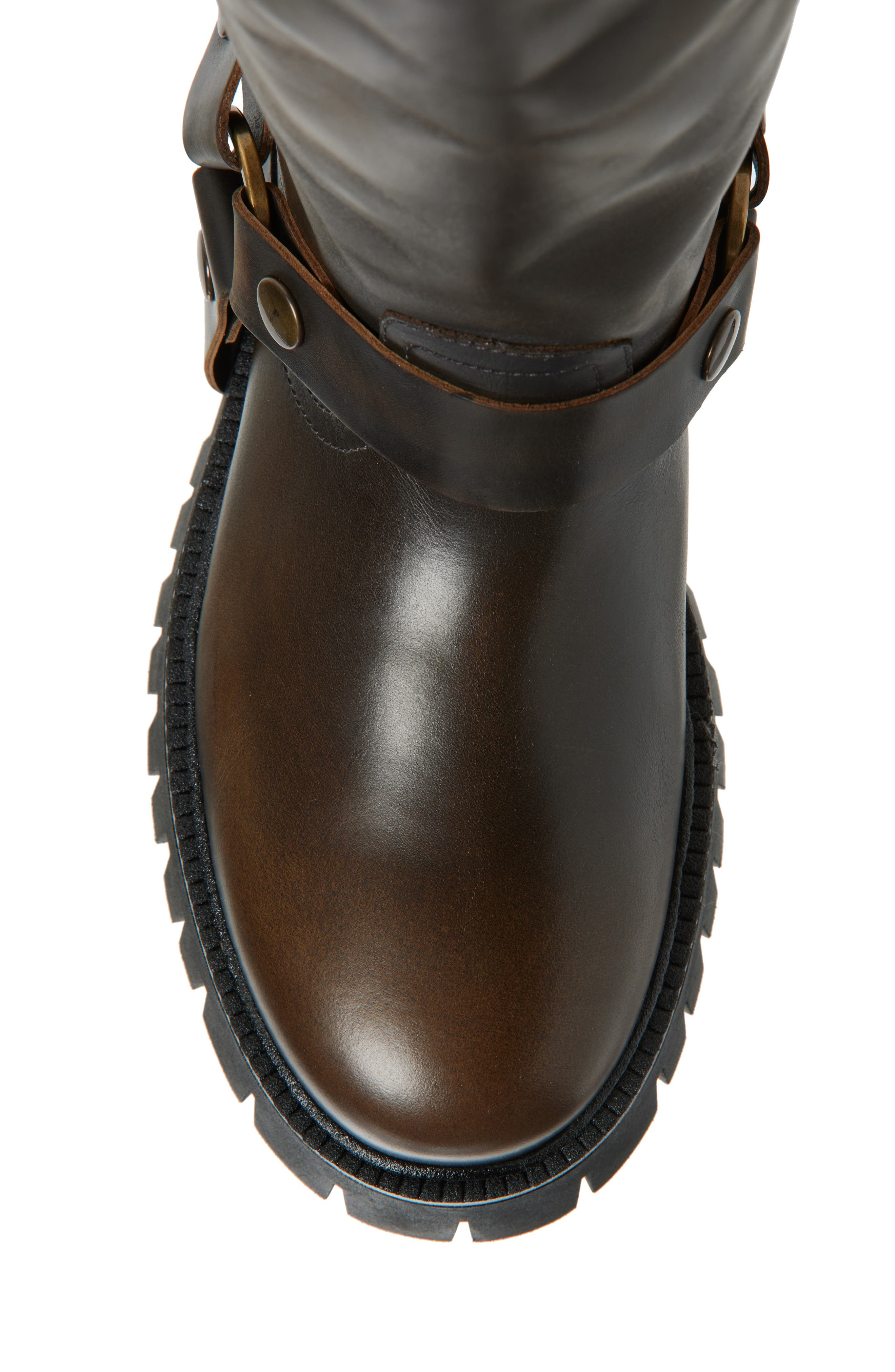 Golden Goose Kurt Moto Boot in Dark Brown/Beige at Nordstrom - 5