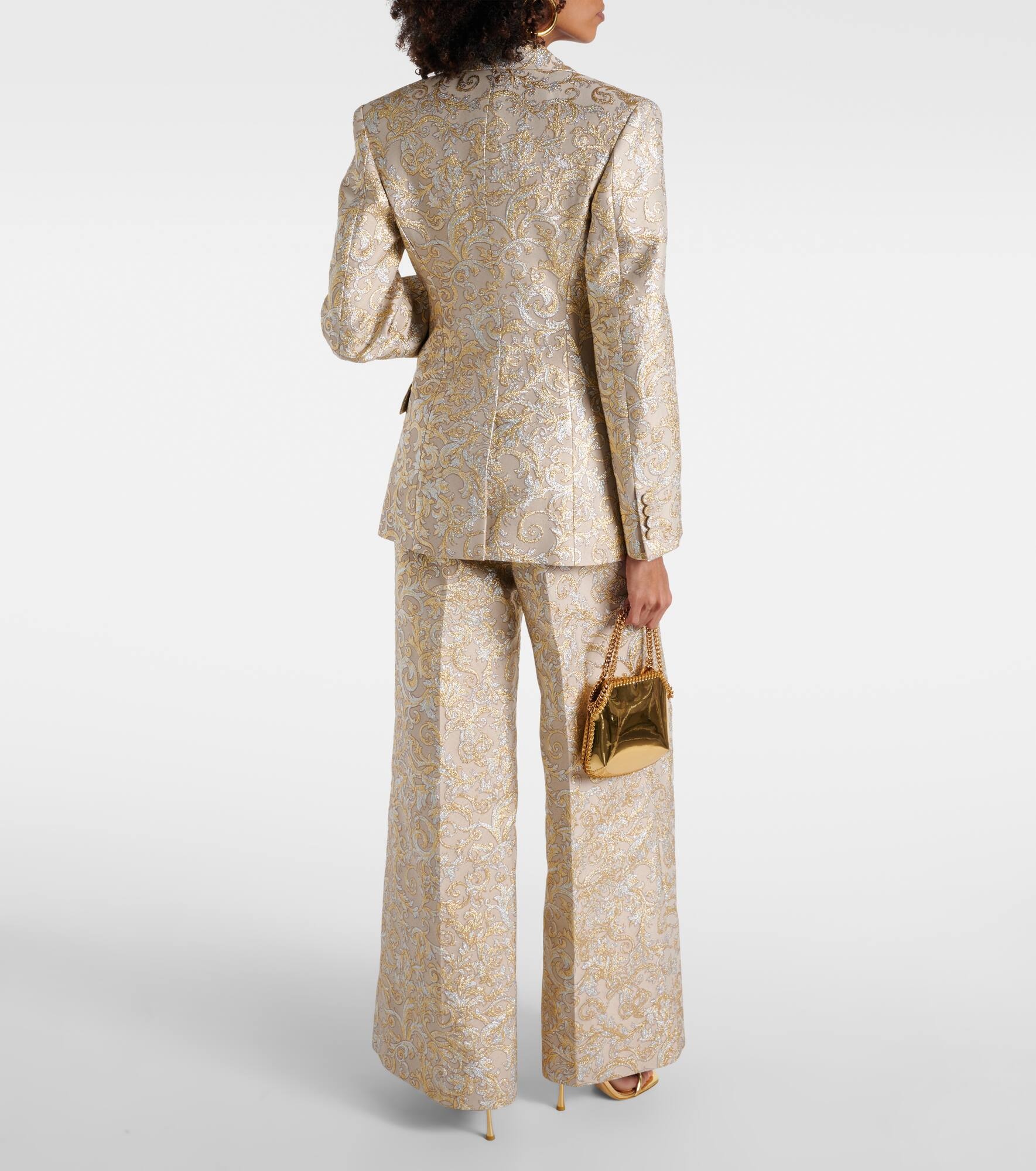 Single-breasted brocade blazer - 3