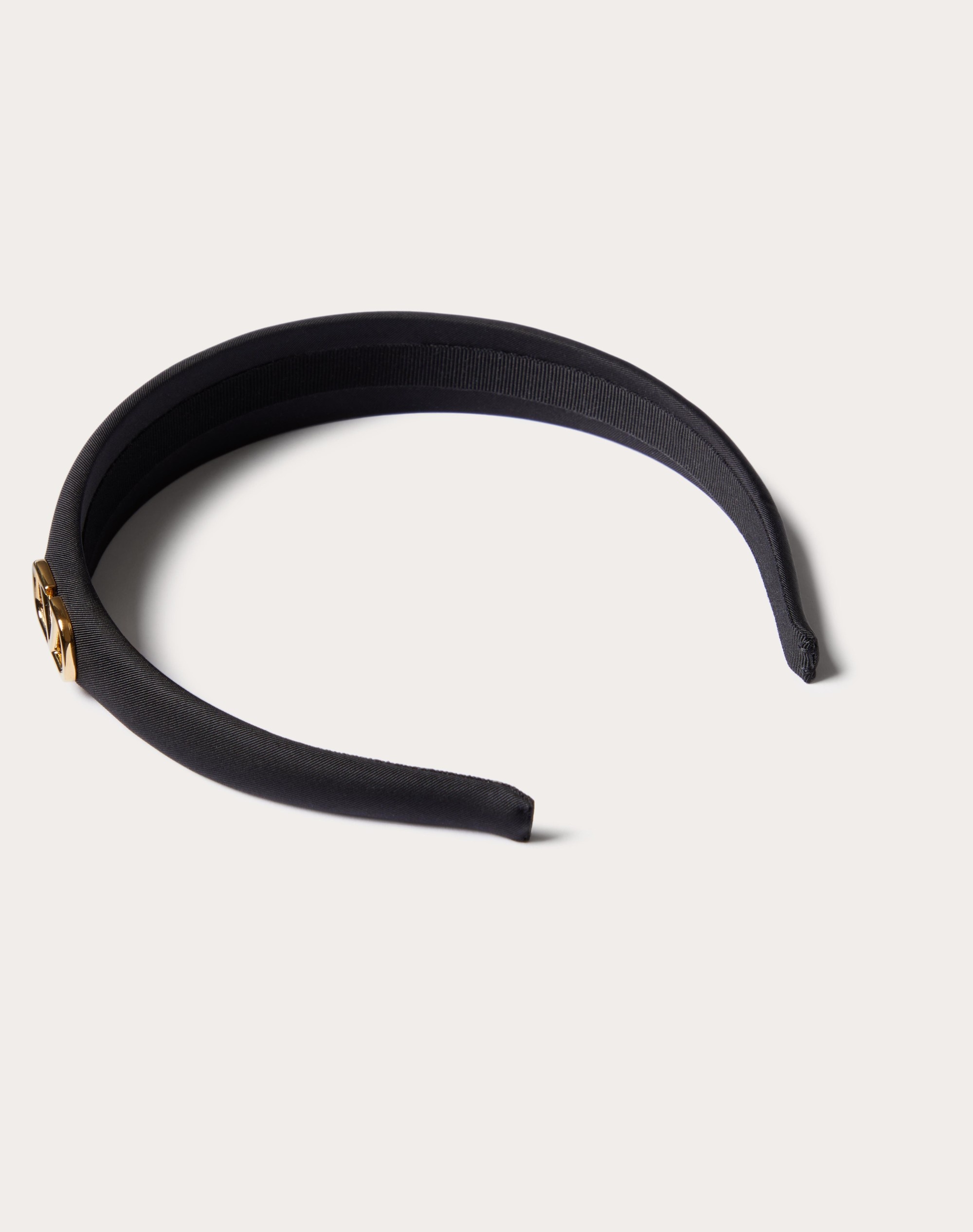 VLOGO SIGNATURE SILK HEADBAND WITH METAL VLOGO SIGNATURE APPLIQUE' - 3