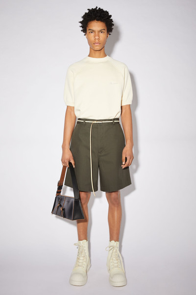 Acne Studios Cotton blend shorts - Stone grey outlook