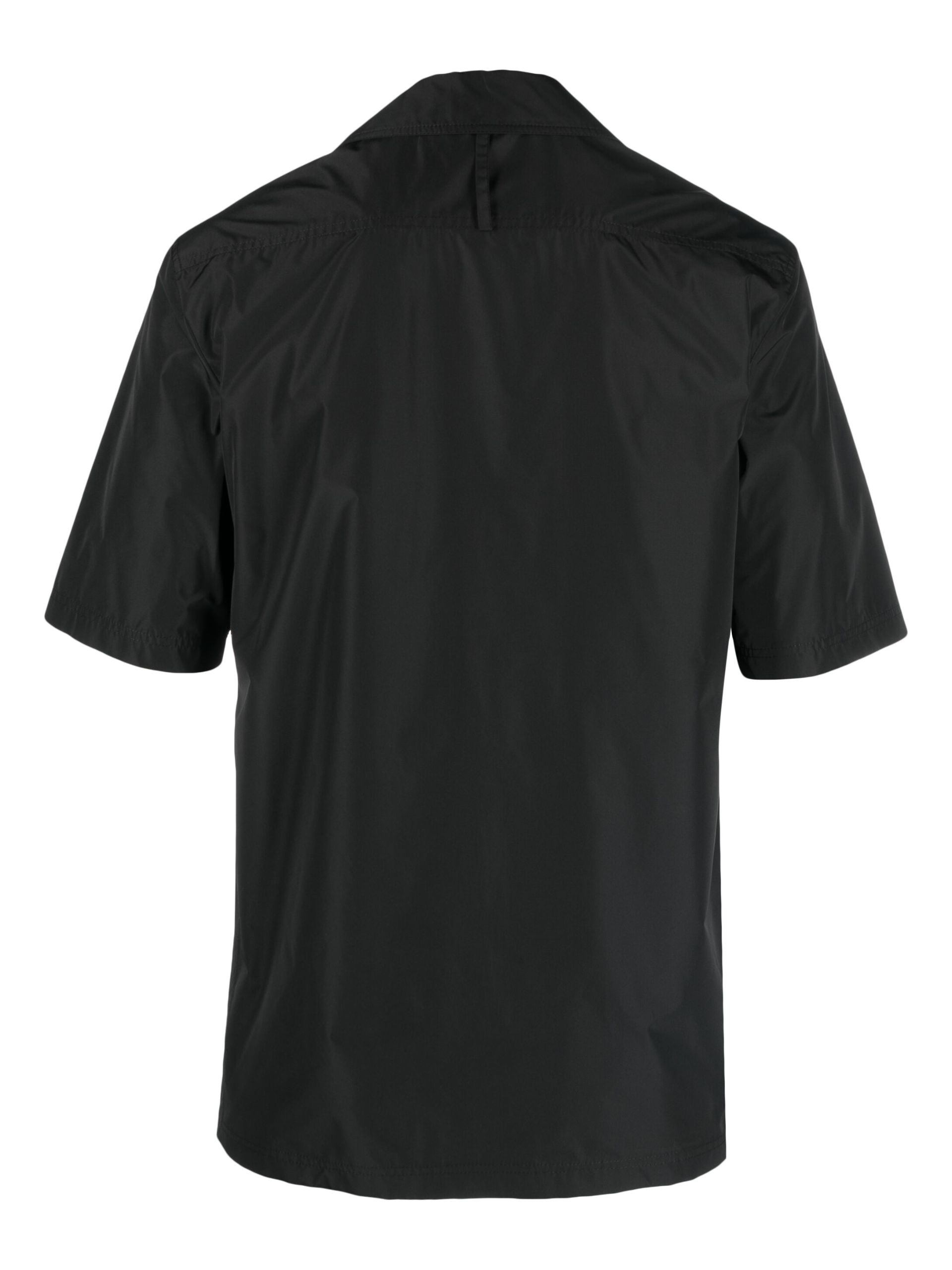 Black Short-Sleeve Button-Up Shirt - 2