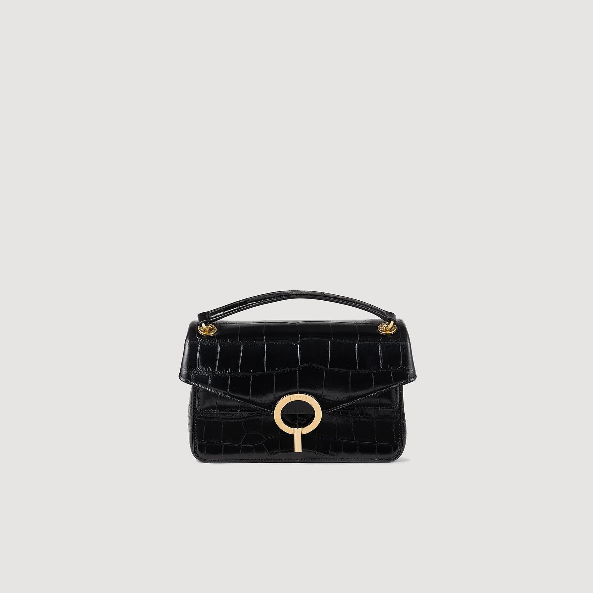 MOCK CROC LEATHER YZA BAG - 1