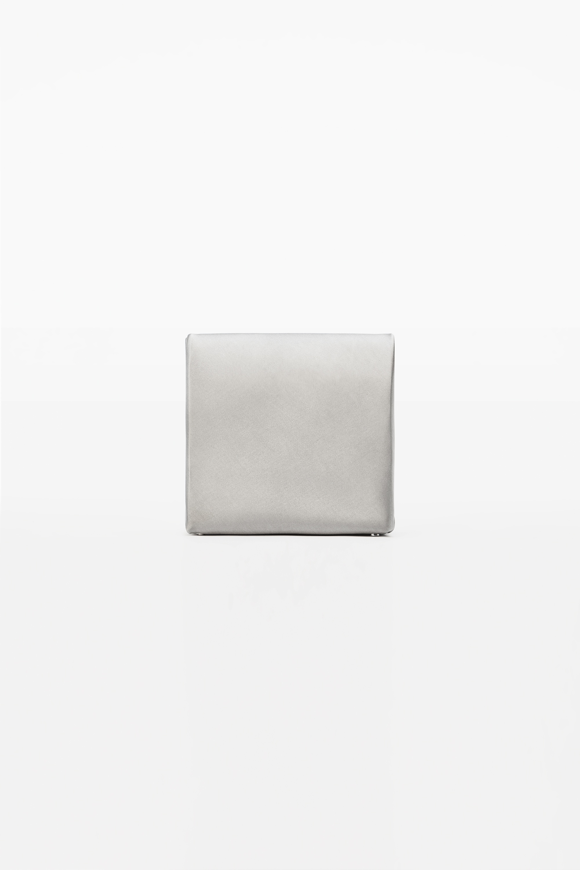 LUNCH BAG CRYSTAL LOGO CLUTCH IN SATIN - 2
