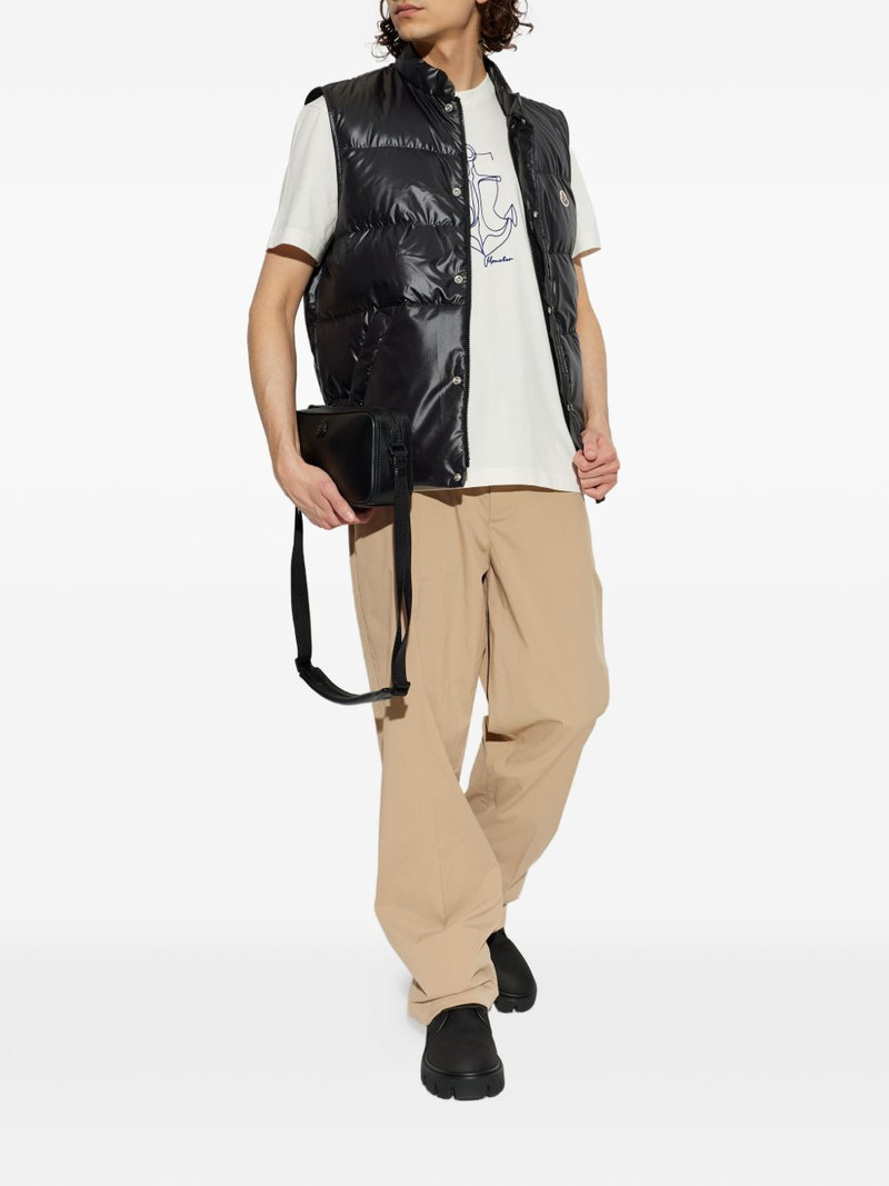 Moncler logo-patch padded gilet outlook