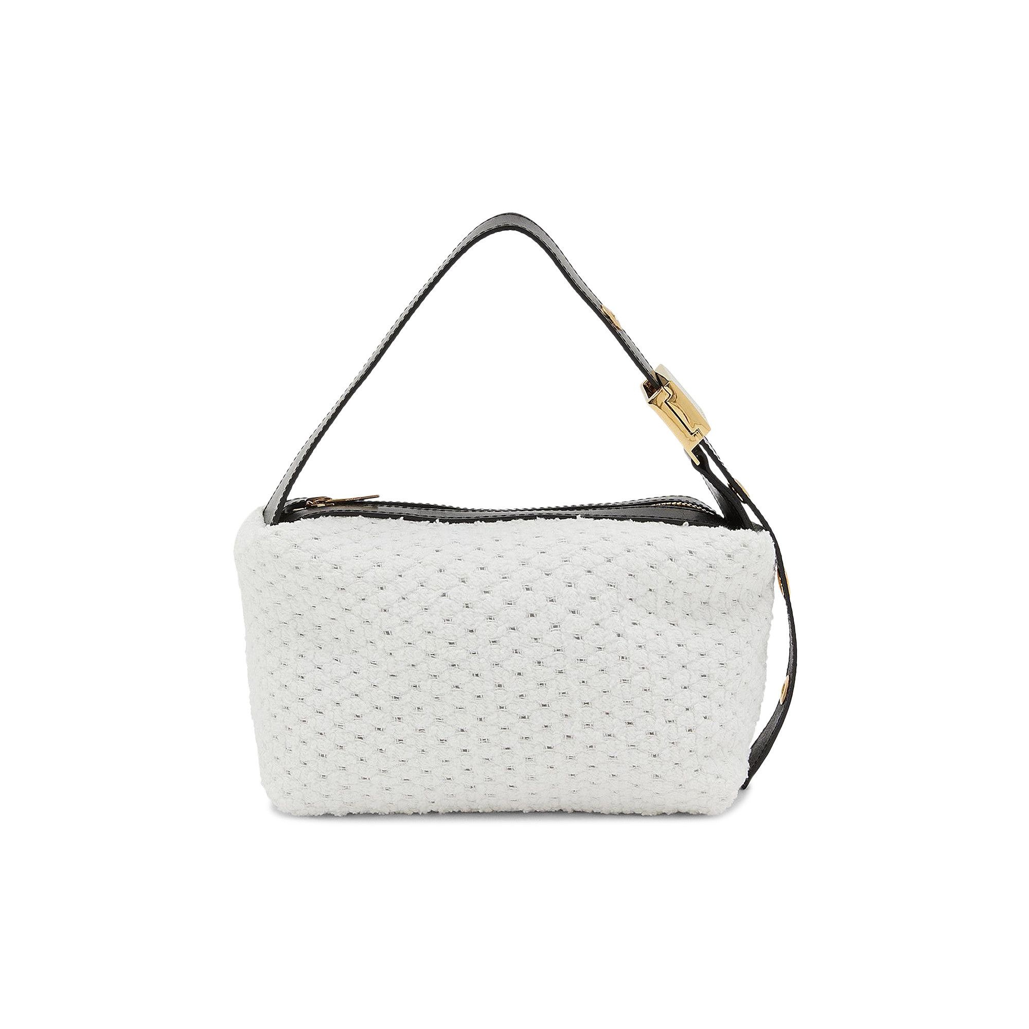 Sacai Punched Denim Pochette Bag 'Off White' - 1