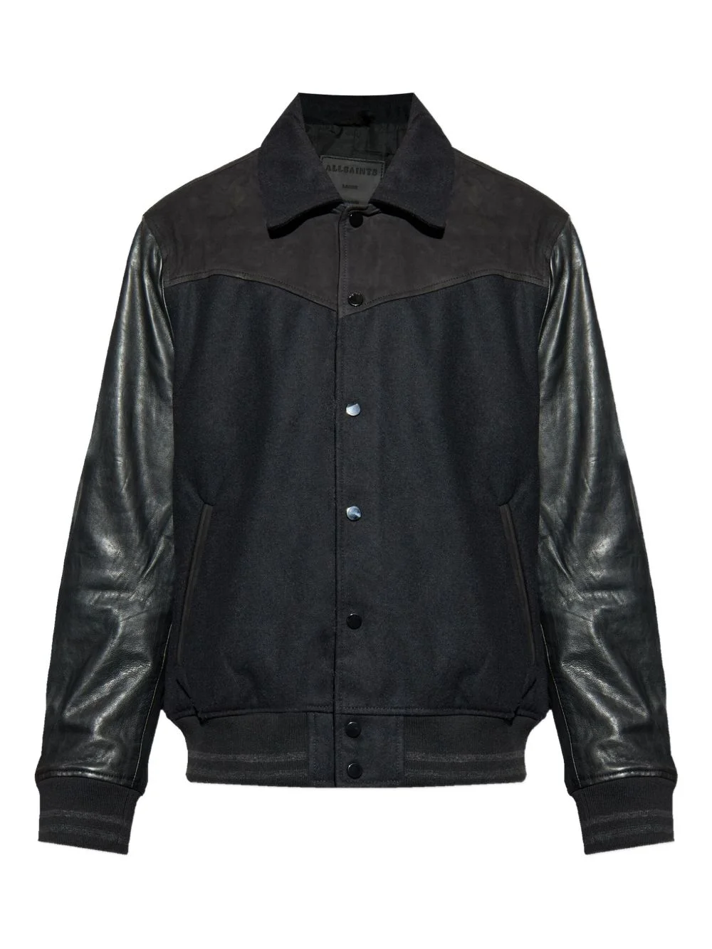Endleton leather panelled jacket - 1