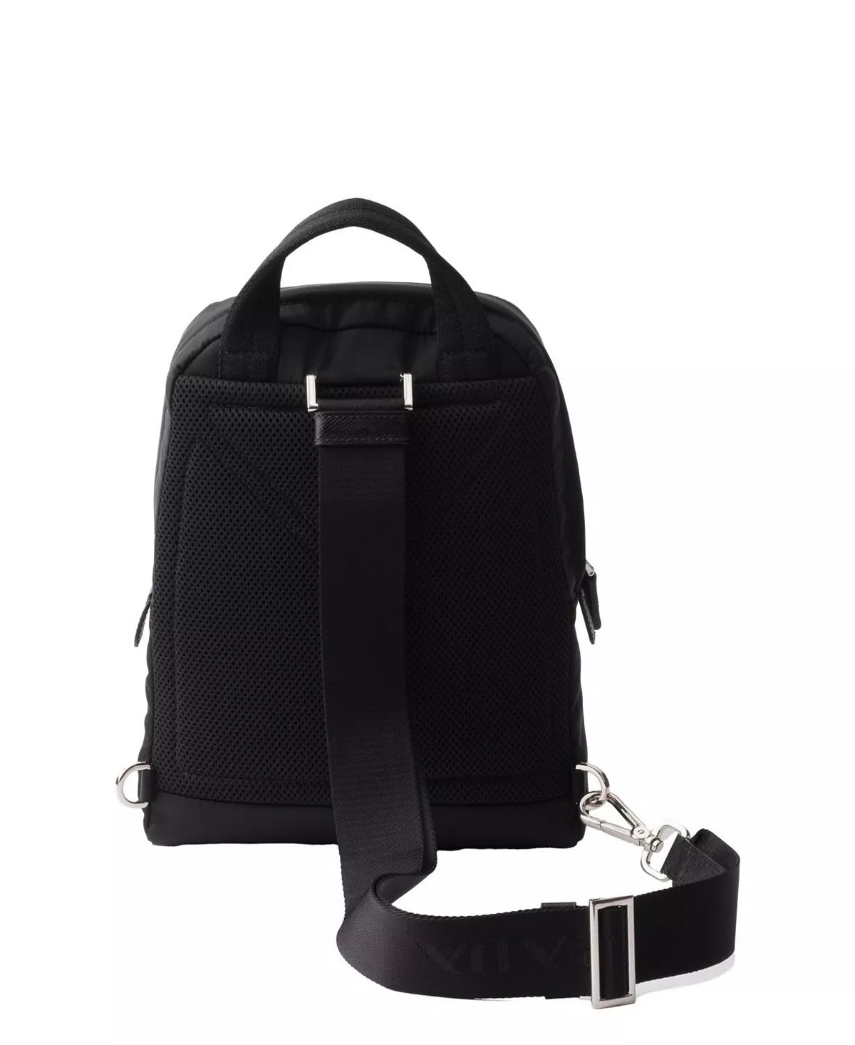 Re-Nylon And Saffiano Leather Backpack - 4
