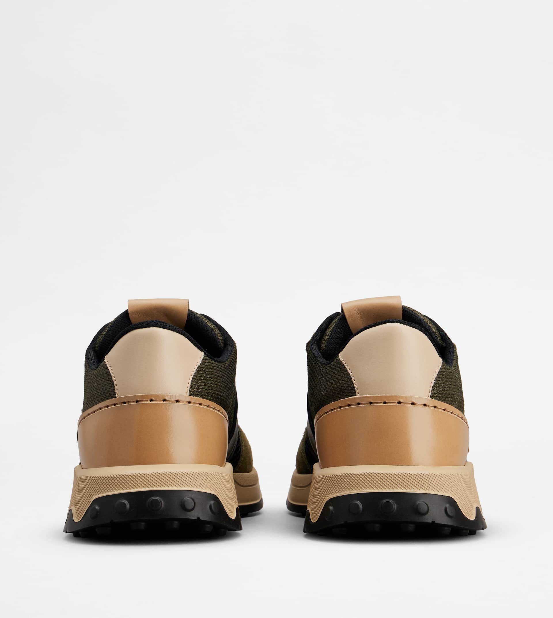 SNEAKERS IN LEATHER - GREEN - 2