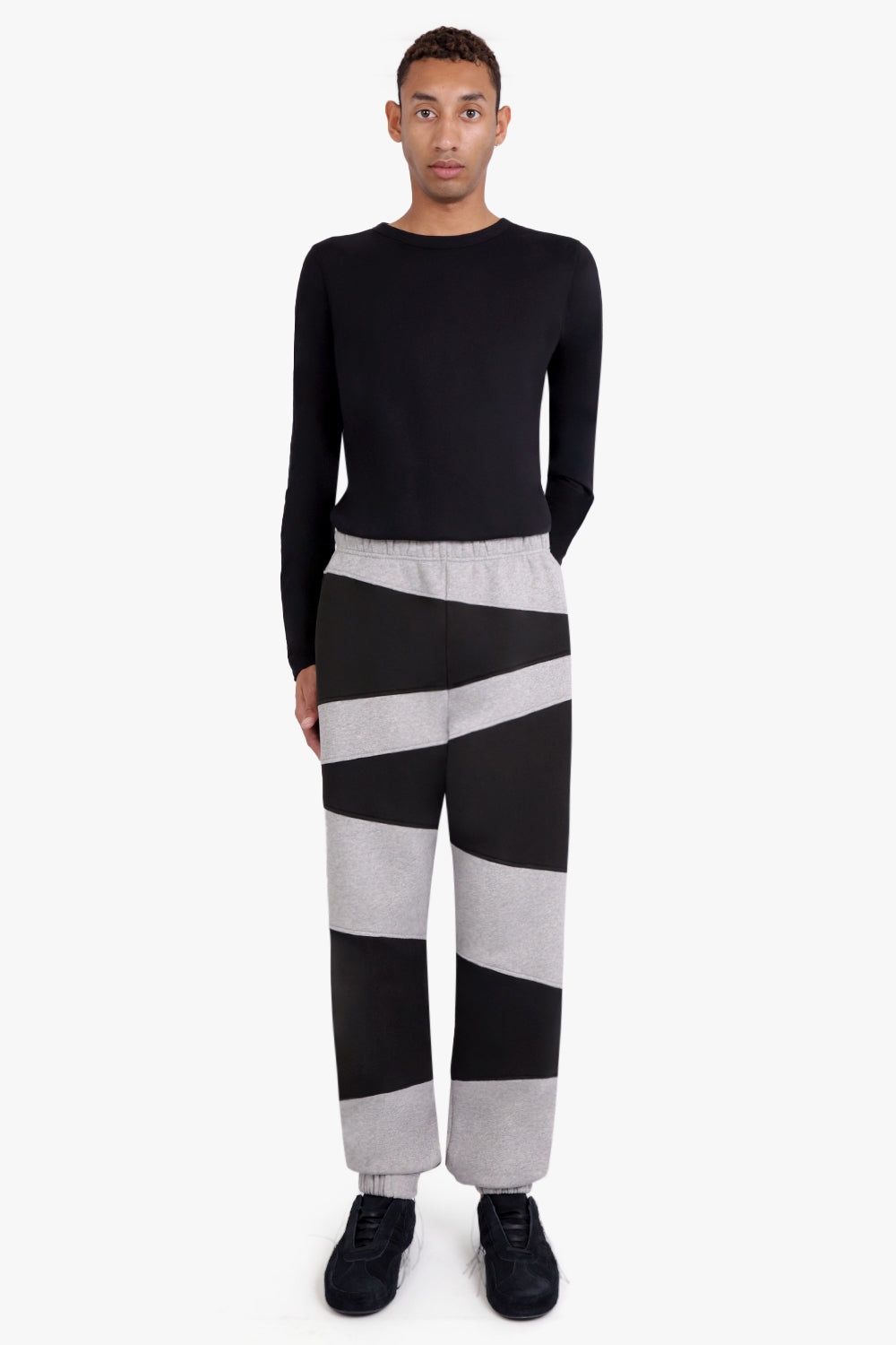 DAZZLE STRIPE JOG PANT | BLACK - 2