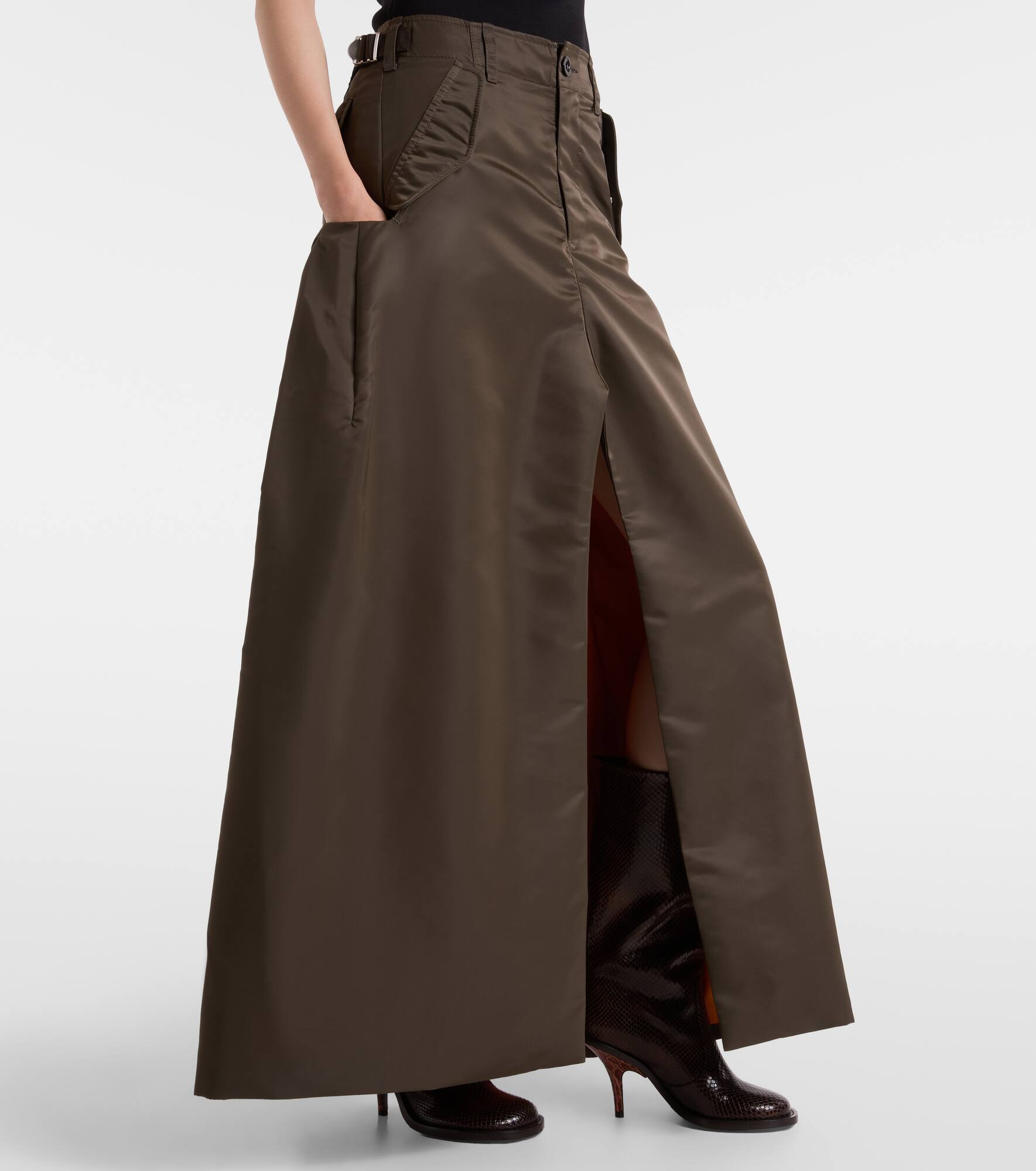 Twill maxi skirt - 6