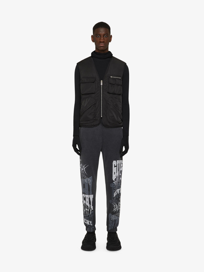 Givenchy SLIM FIT JOGGER PANTS IN EMBROIDERED FELPA outlook