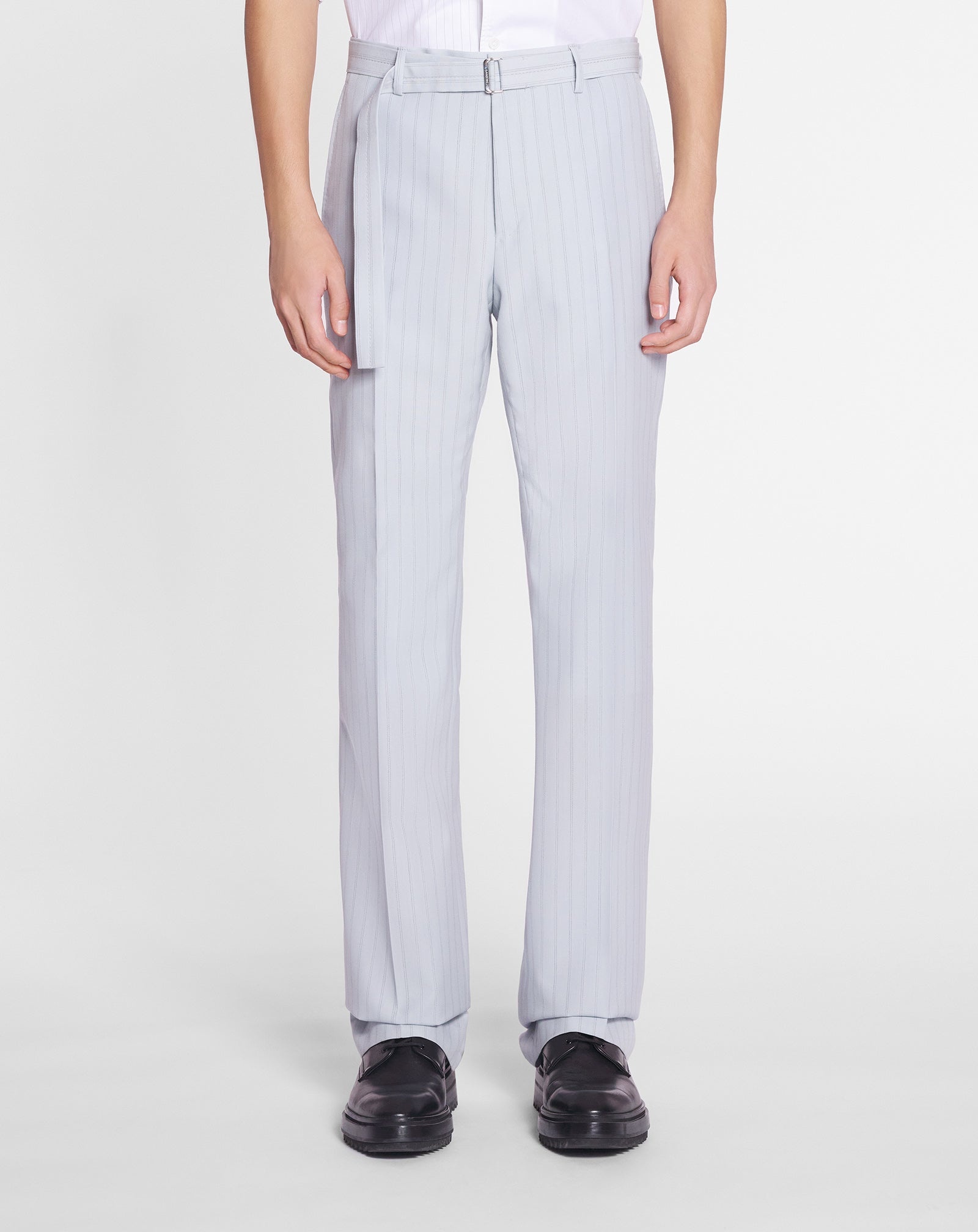 SUIT PANTS WITH BELT - 3