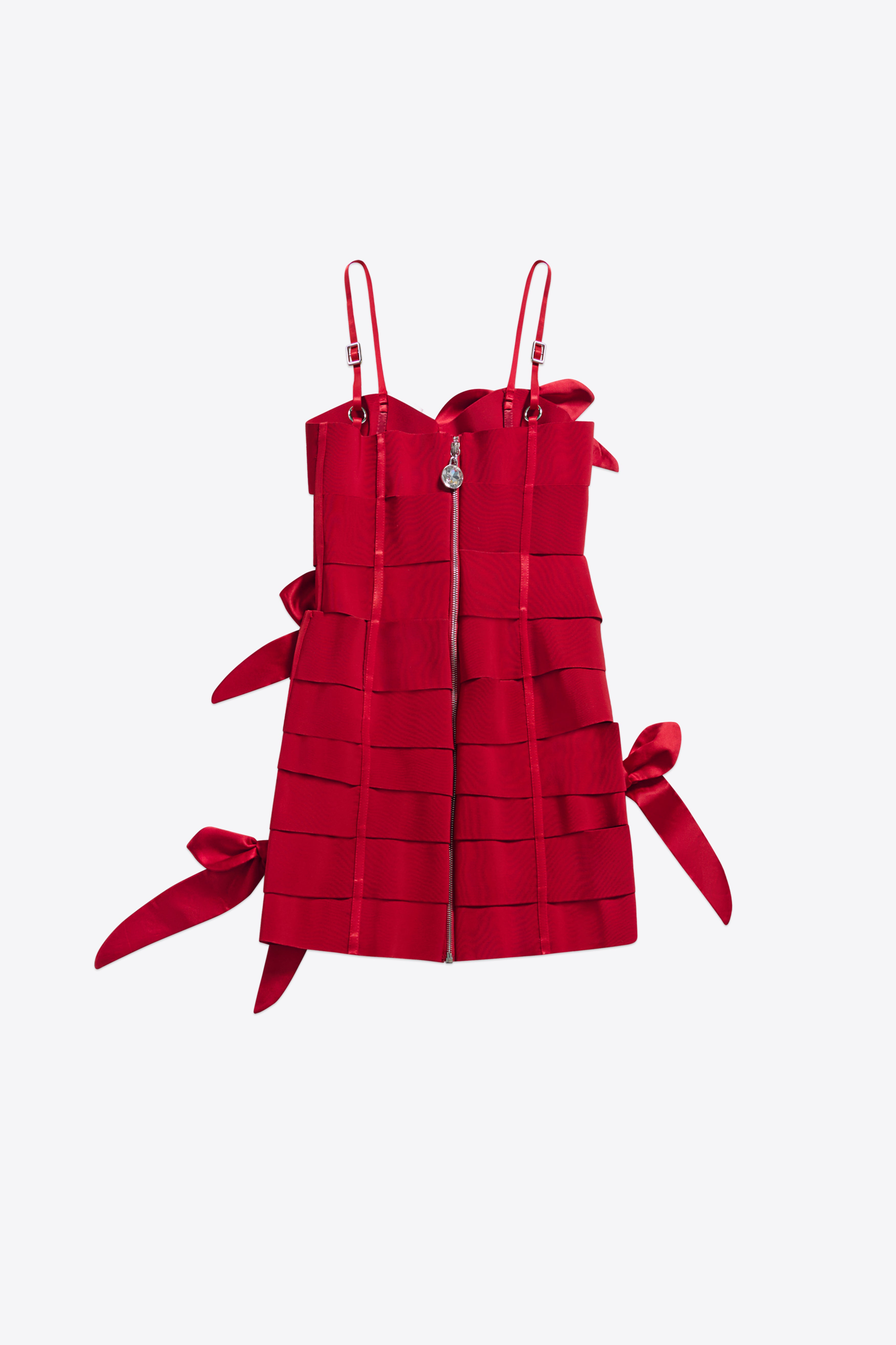 ALLOVER BOW BANDAGE MINI DRESS - 2