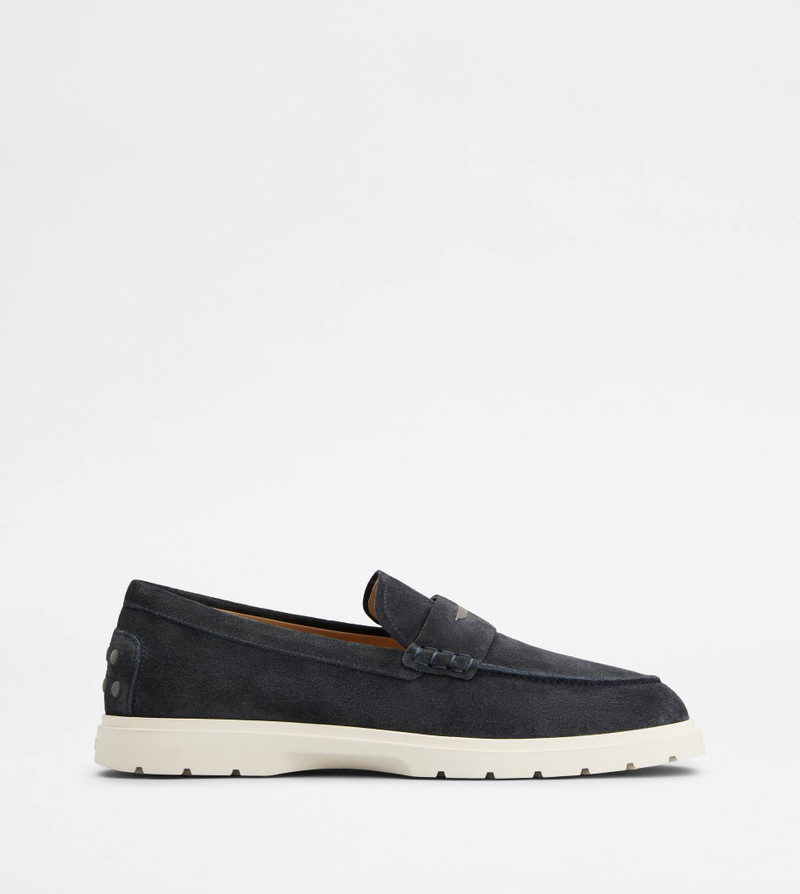 LOAFERS IN SUEDE - BLUE 1