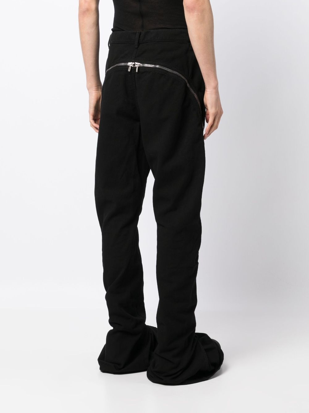 expandable-sides zipped trousers - 4
