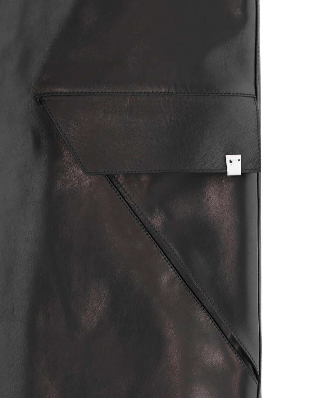 CARGO POCKET LEATHER PANT - 6