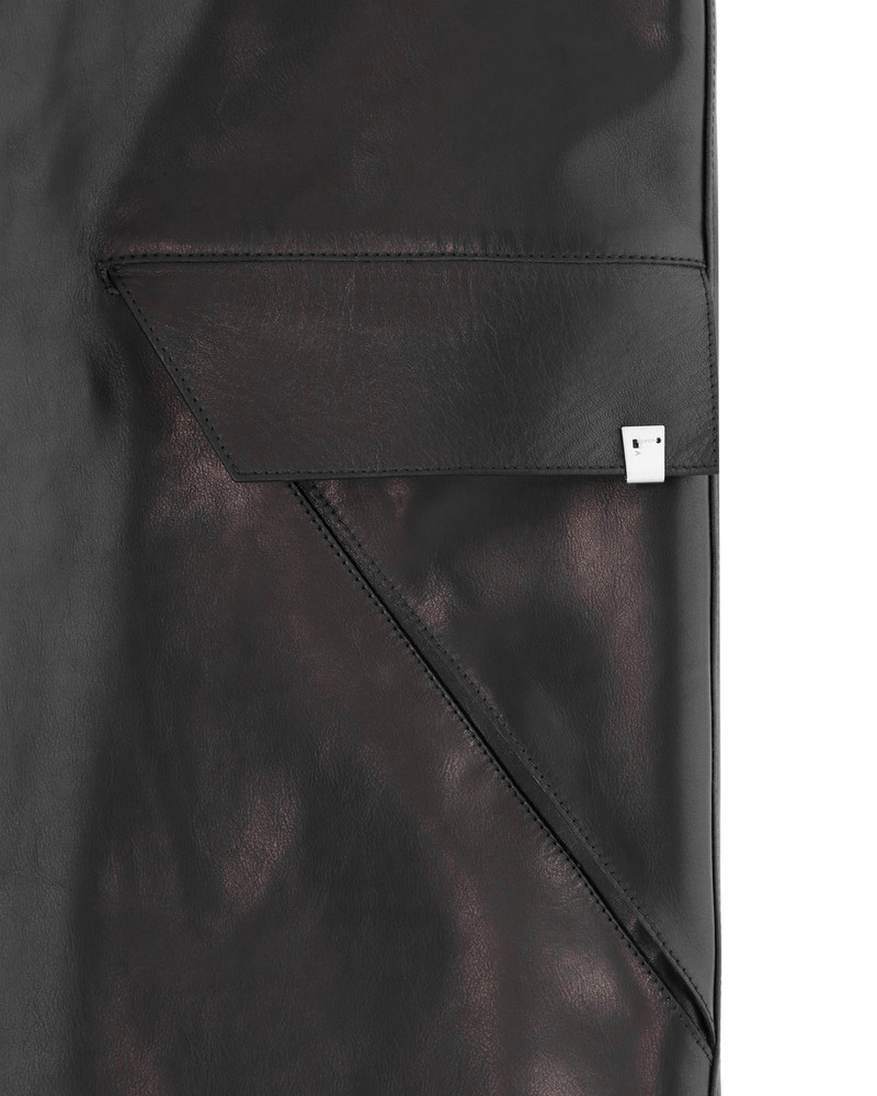 CARGO POCKET LEATHER PANT 6