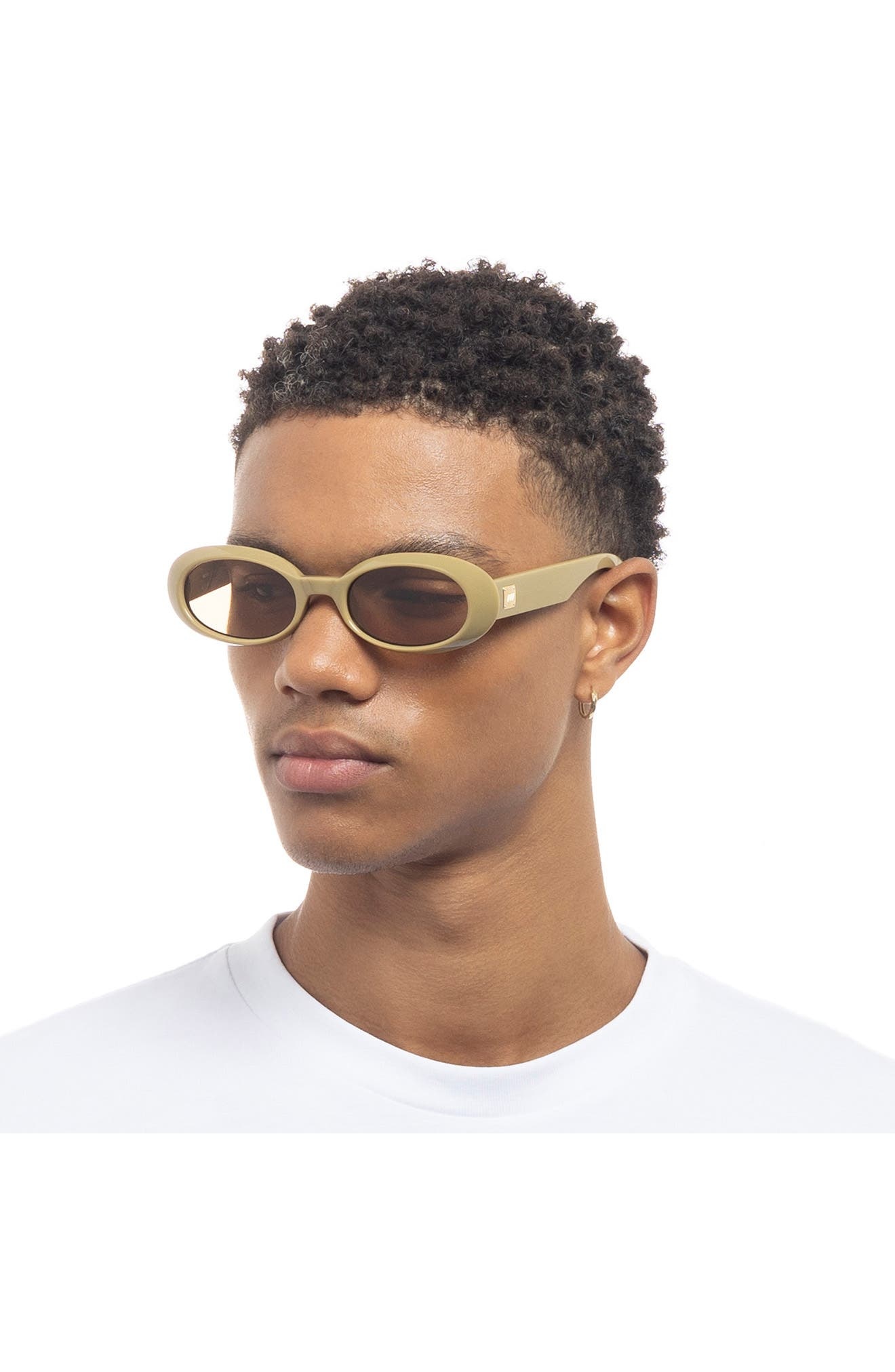 Le Specs Work It 53mm Oval Sunglasses in Biscotti at Nordstrom - 5
