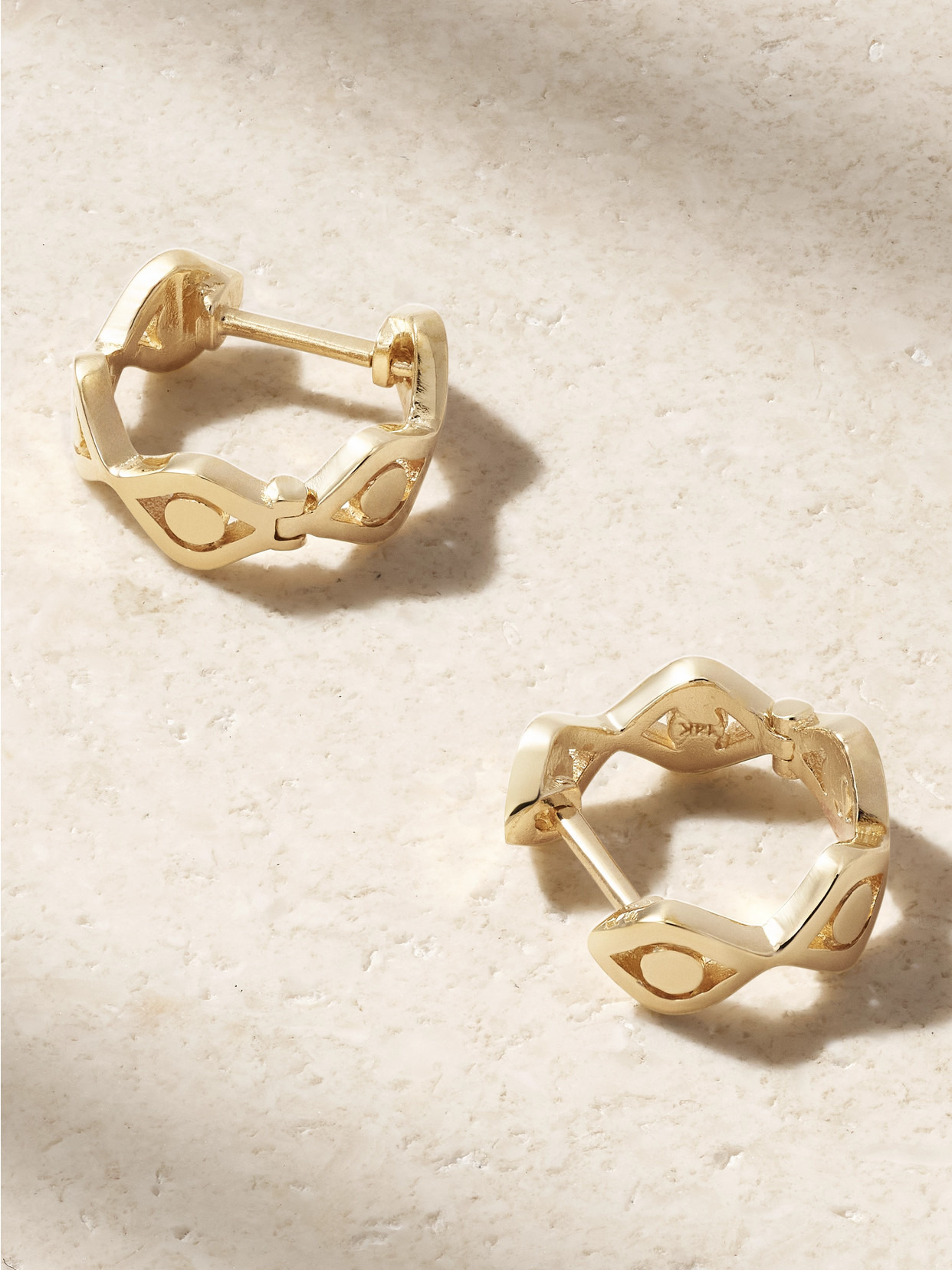 Evil Eye 14-karat Gold Earrings - 3