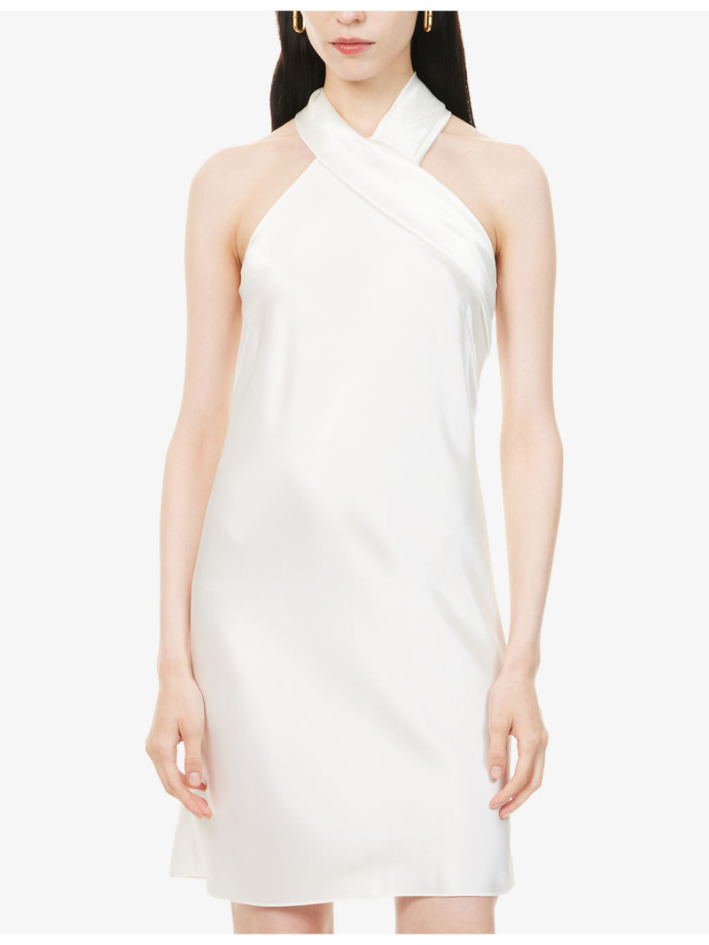 Pandora Halterneck Satin Mini Dress 3