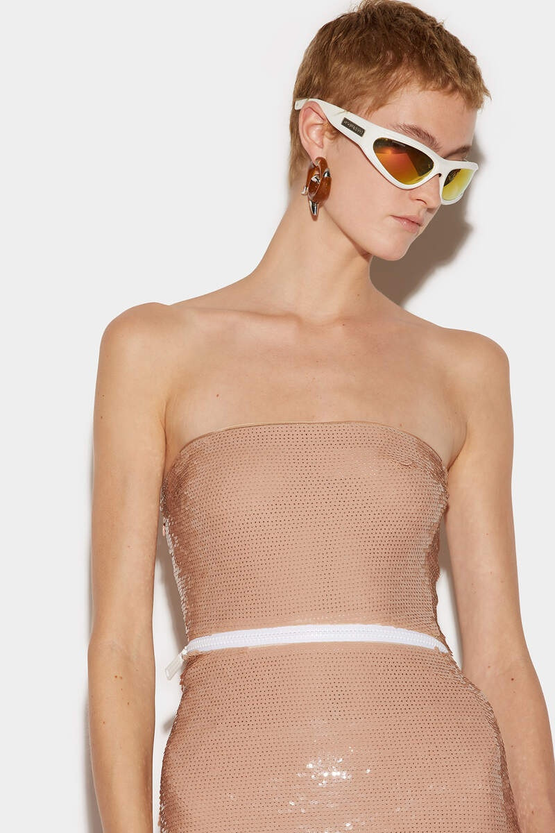 SEQUINNED ASYMMETRIC DRESS 4