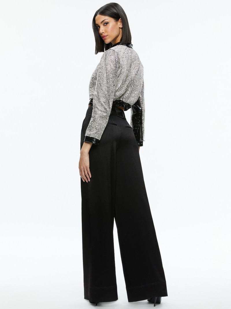 LARI CRYSTAL EMBELLISHED LEATHER JACKET 3