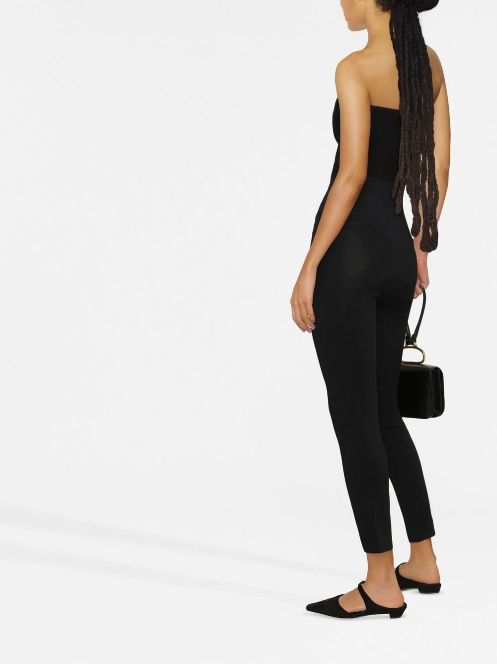 high-waisted cropped trousers - 3