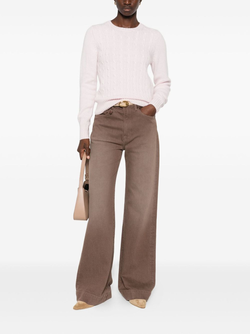 Allude cable-knit sweater outlook
